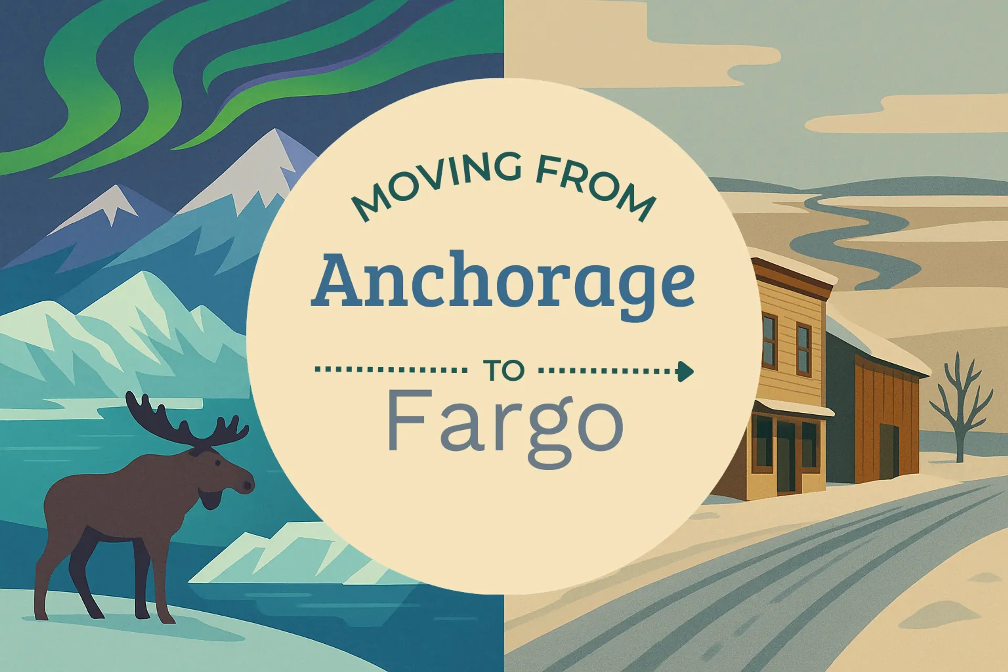 Side-by-side comparison of Anchorage to Fargo moving companies