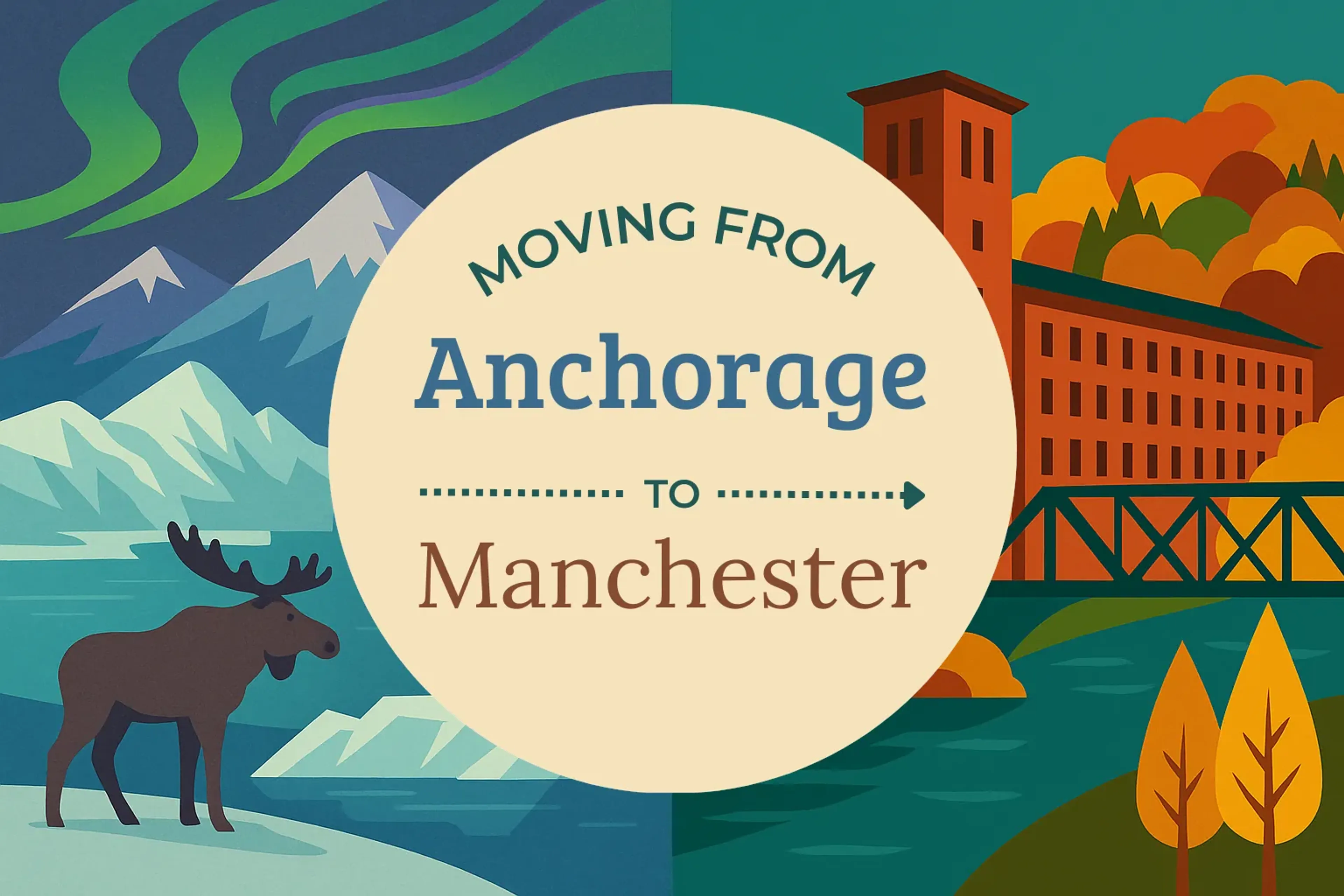 Side-by-side comparison of Anchorage to Manchester moving companies