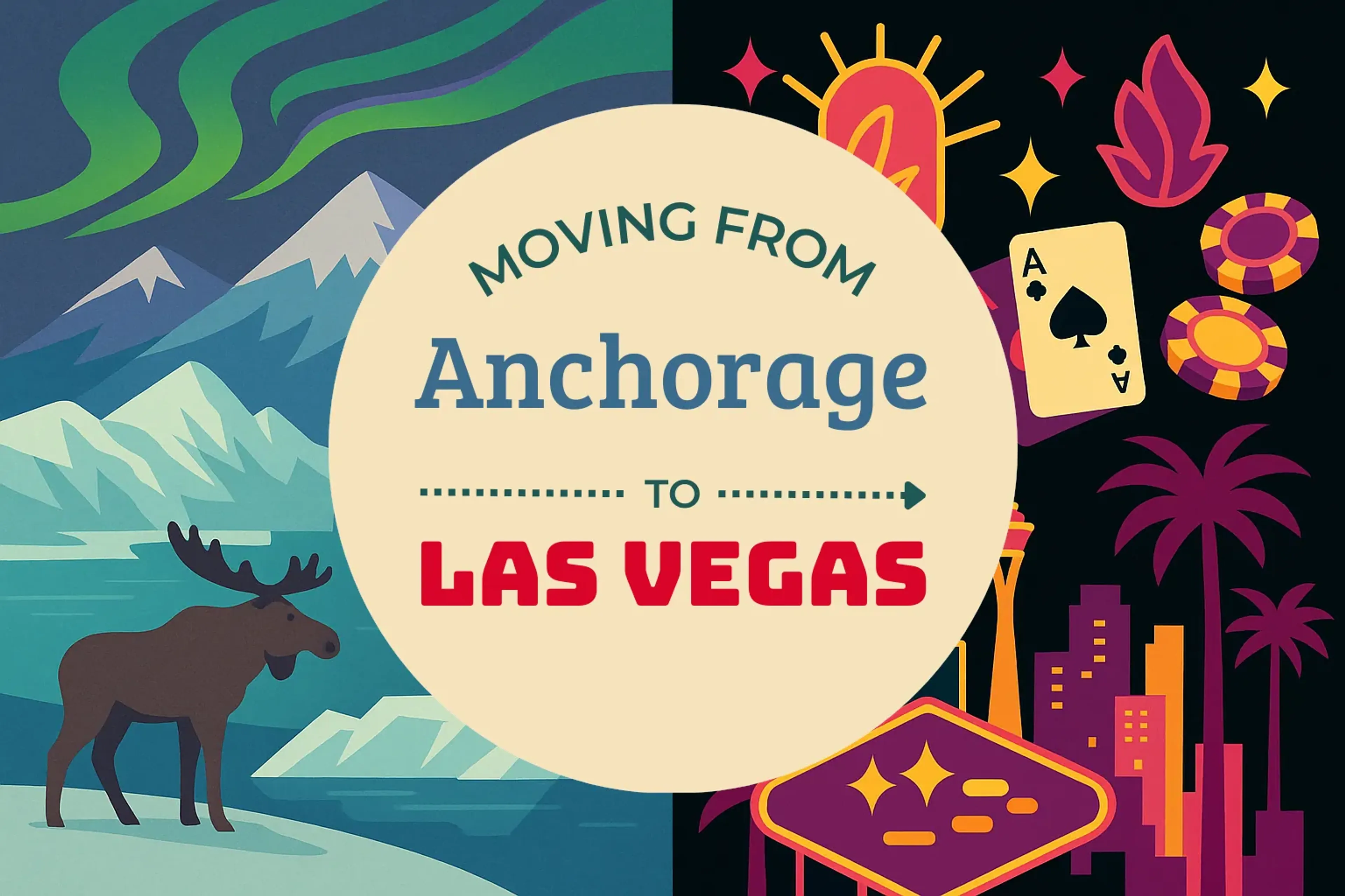 Side-by-side comparison of Anchorage to Las Vegas moving companies