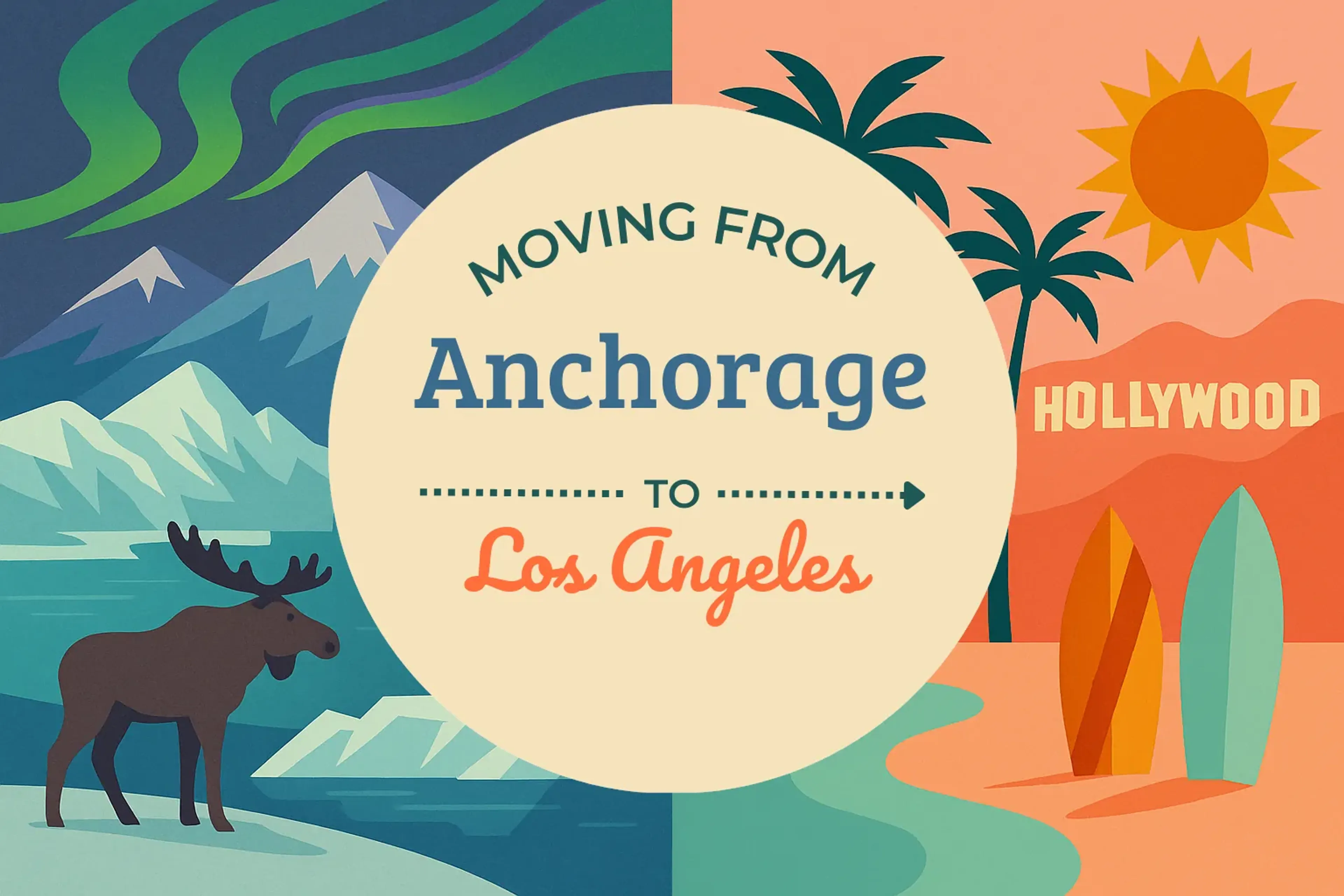 Side-by-side comparison of Anchorage to Los Angeles moving companies