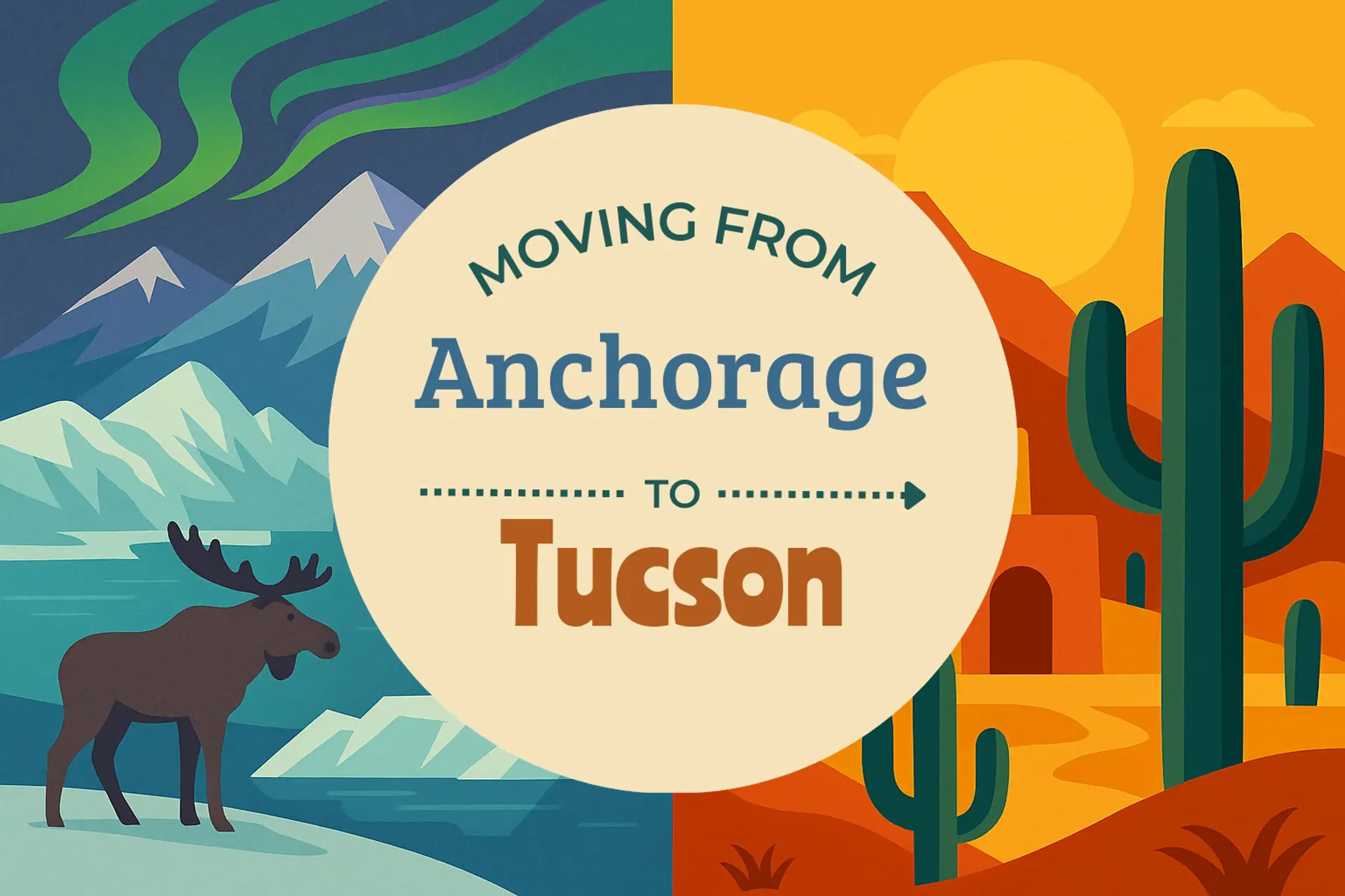 Side-by-side comparison of Anchorage to Tucson moving companies