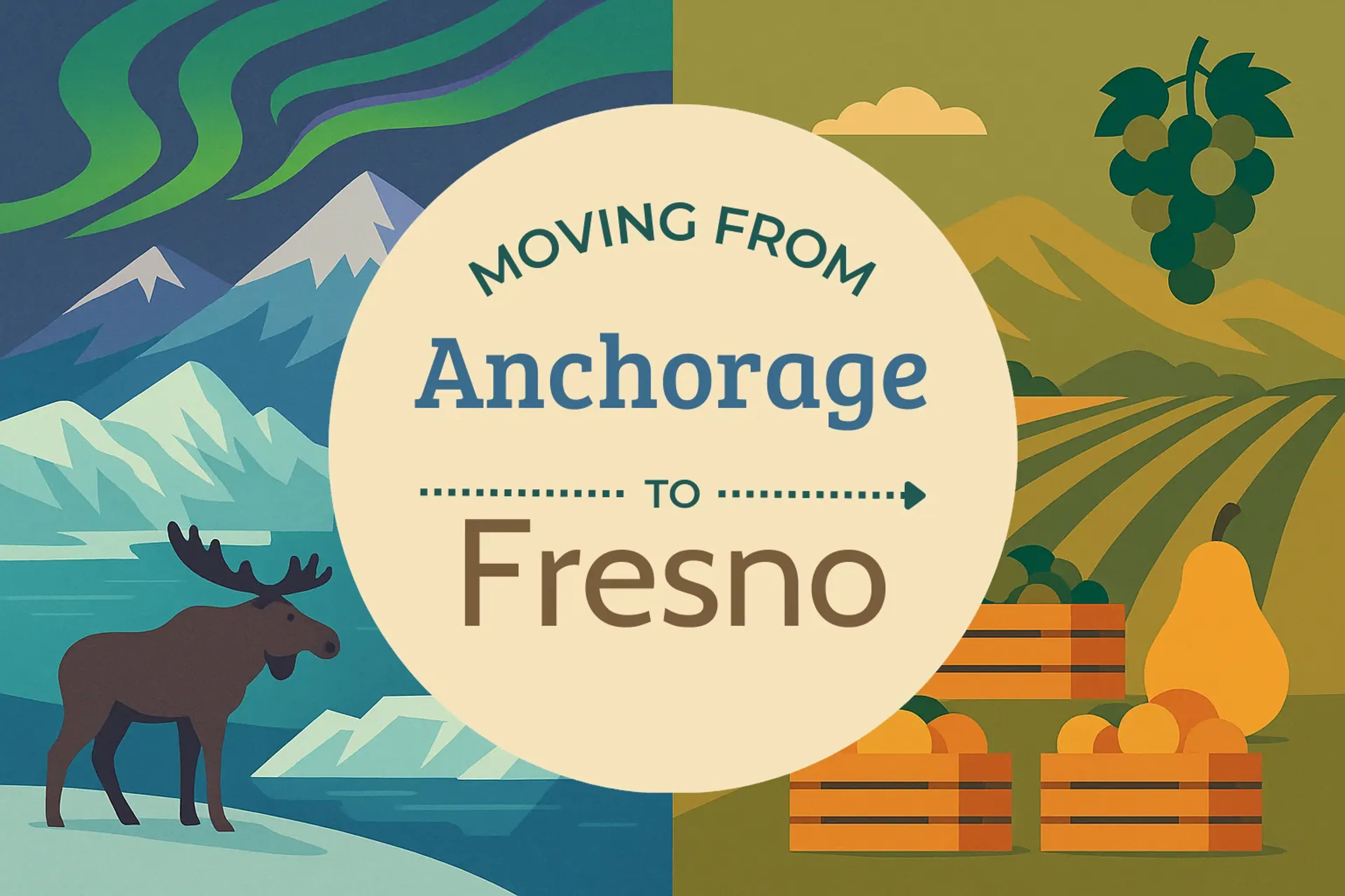 Side-by-side comparison of Anchorage to Fresno moving companies