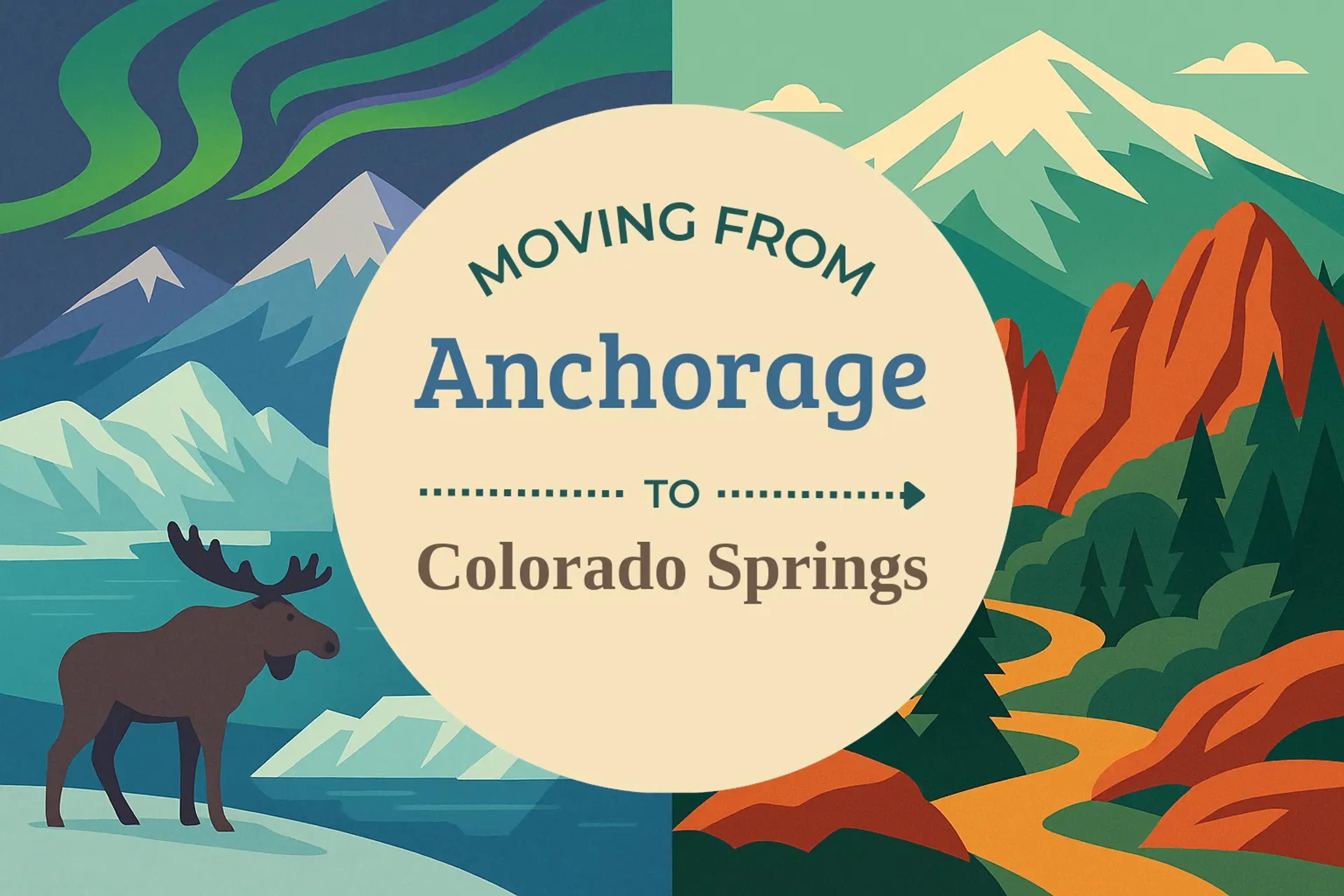 Side-by-side comparison of Anchorage to Colorado Springs moving companies