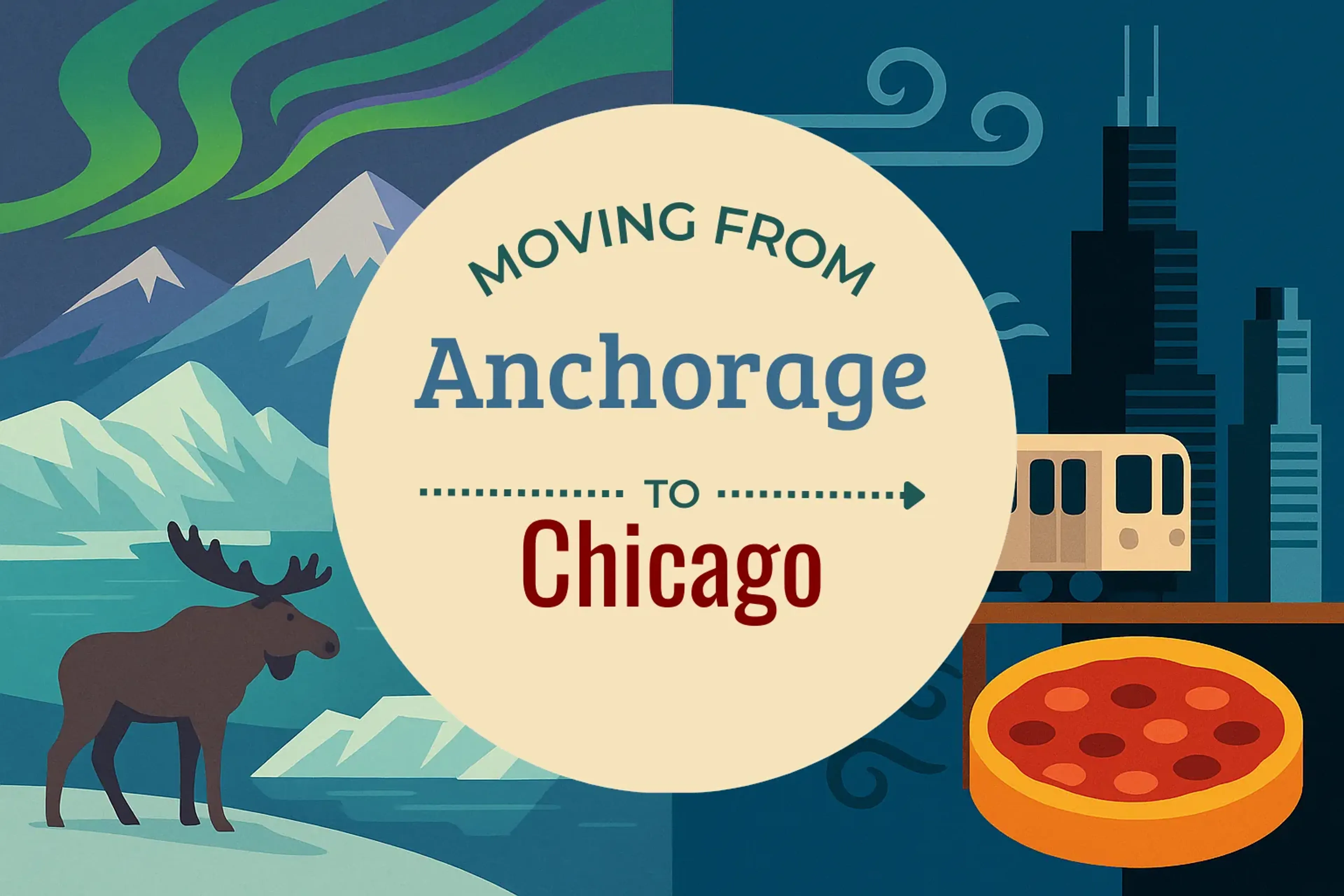 Side-by-side comparison of Anchorage to Chicago moving companies