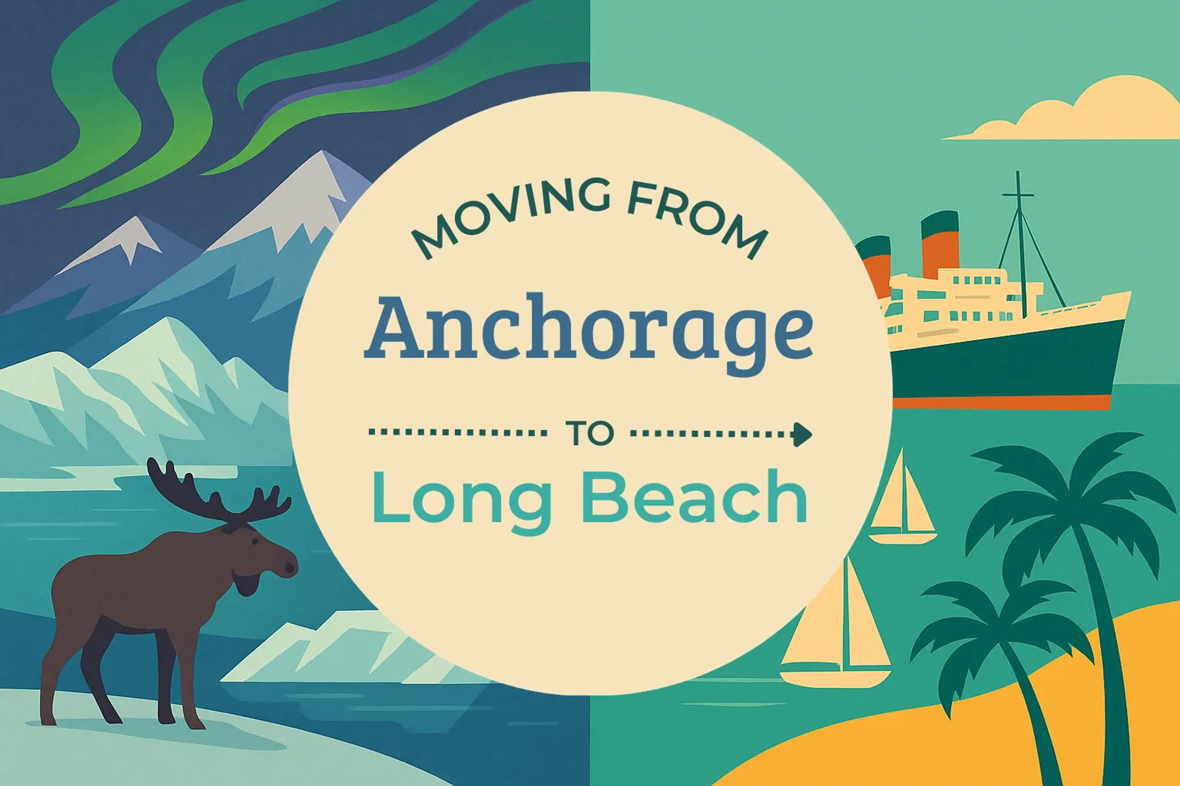 Side-by-side comparison of Anchorage to Long Beach moving companies
