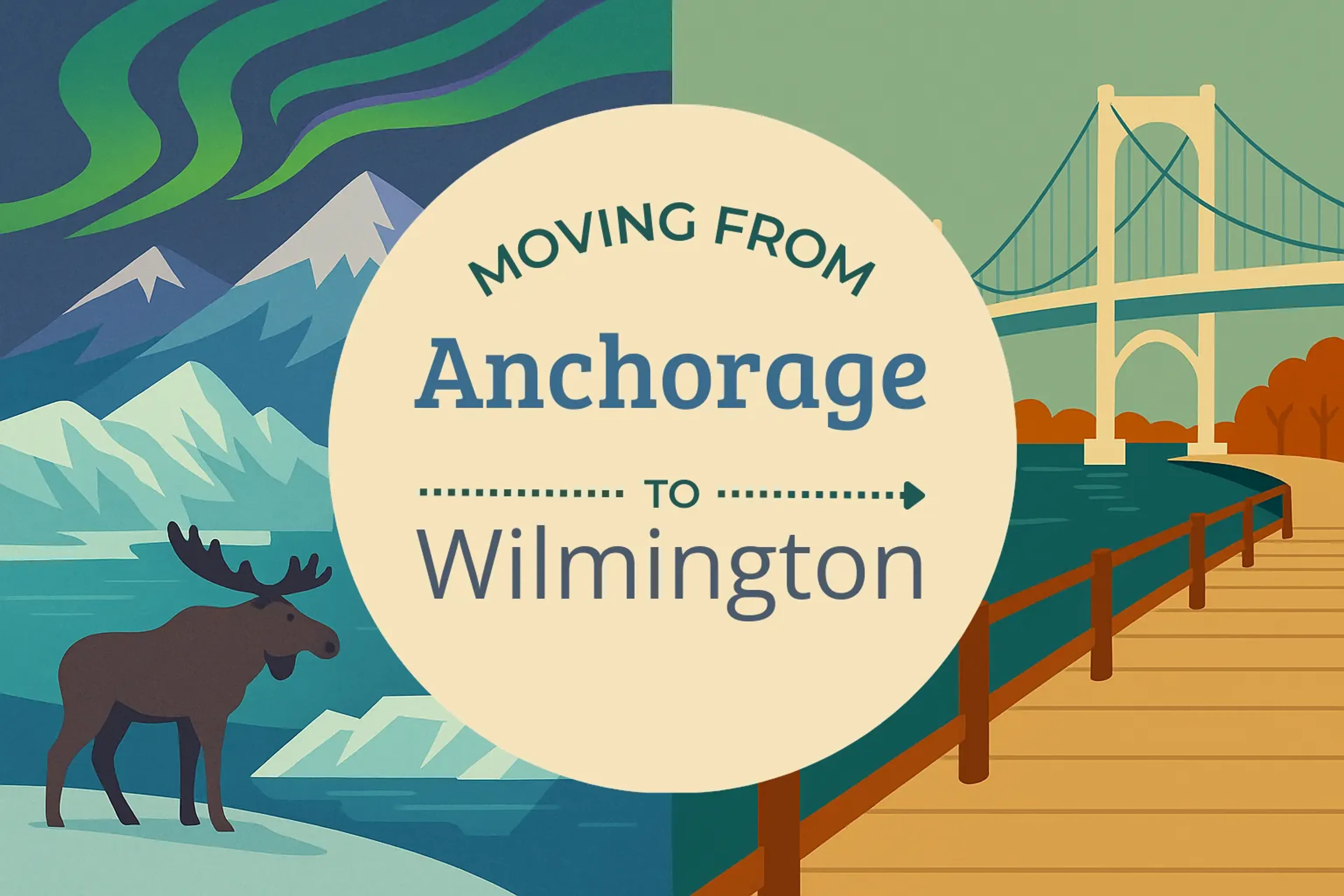 Side-by-side comparison of Anchorage to Wilmington moving companies