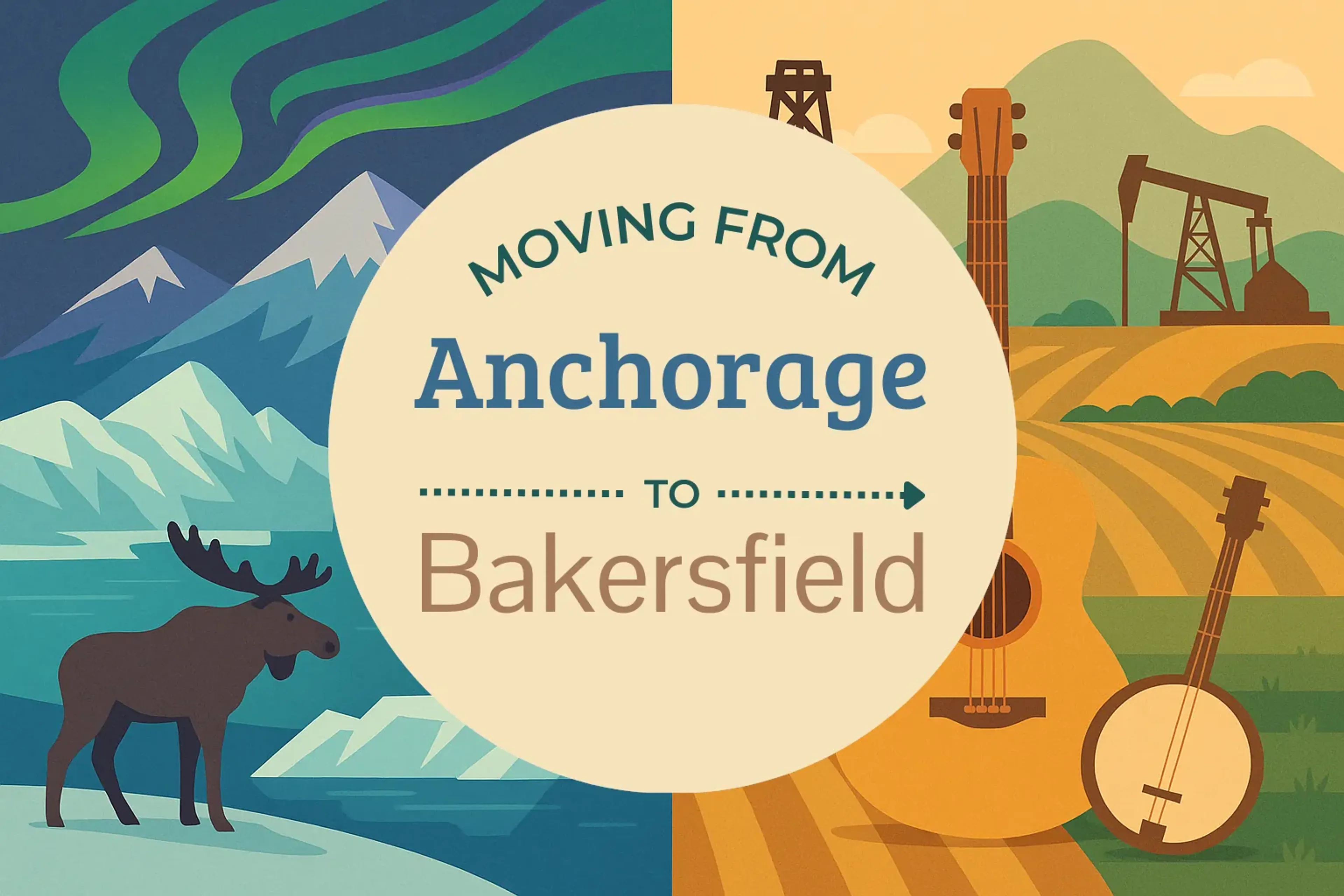 Side-by-side comparison of Anchorage to Bakersfield moving companies