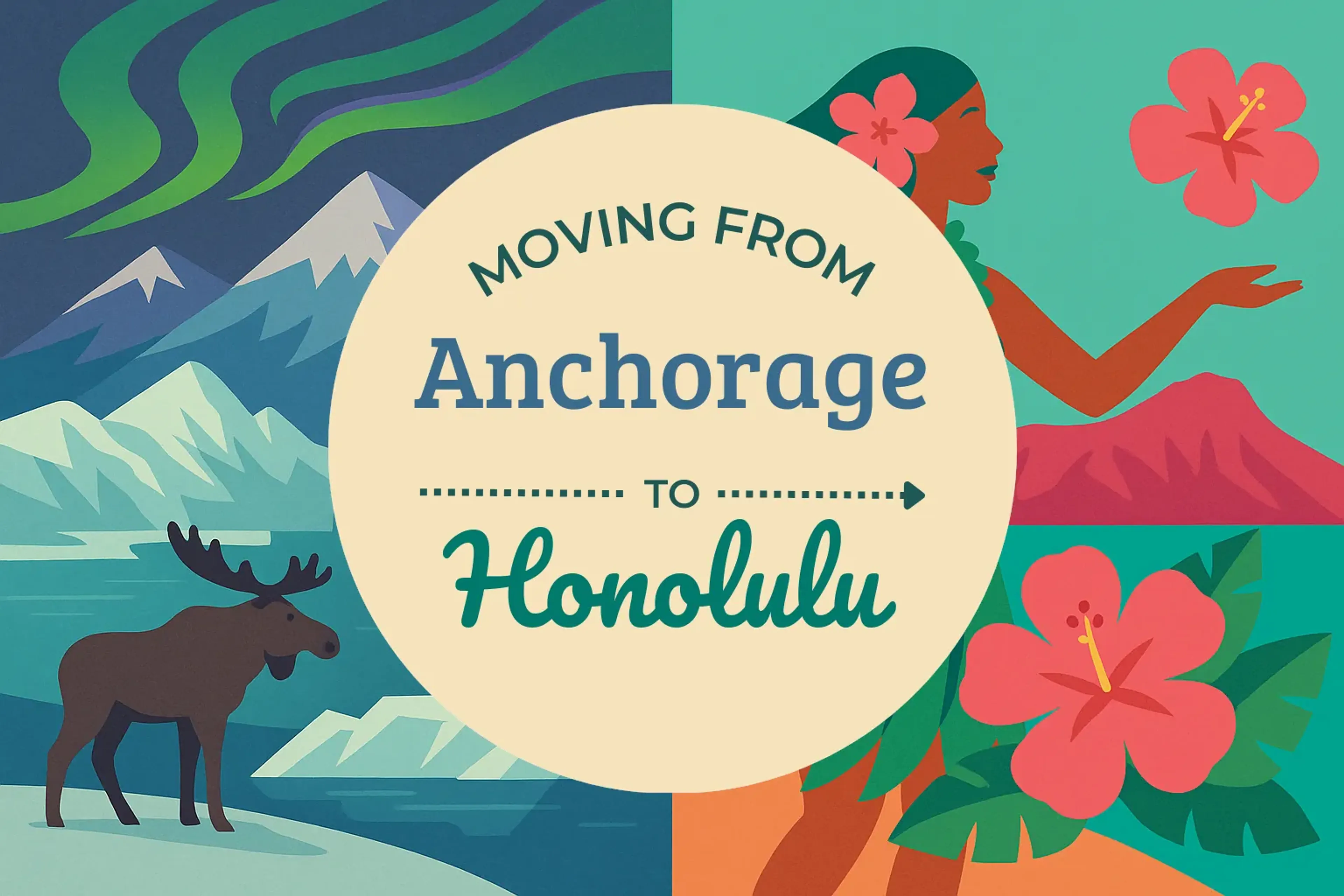 Side-by-side comparison of Anchorage to Honolulu moving companies
