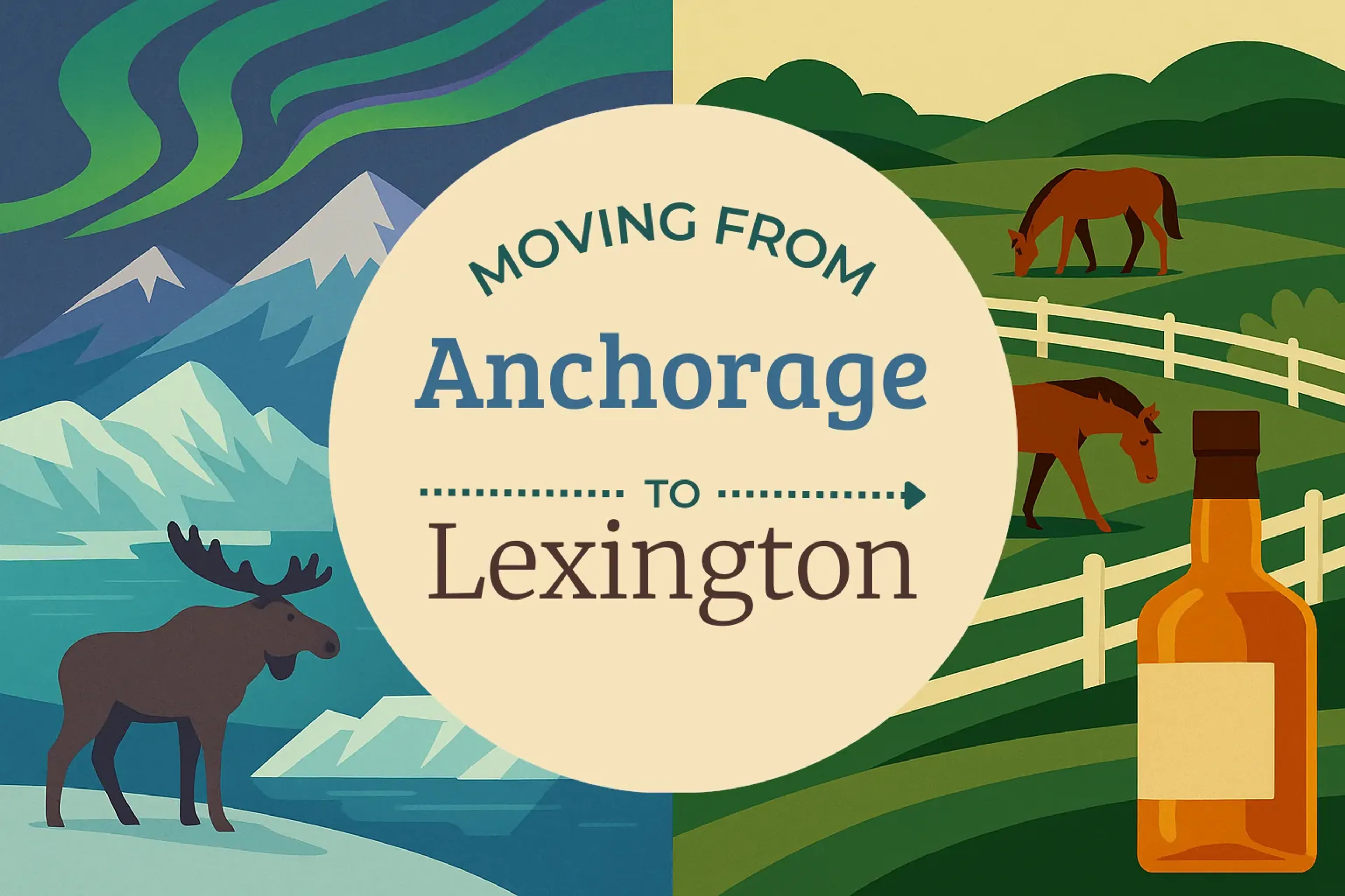 Side-by-side comparison of Anchorage to Lexington moving companies