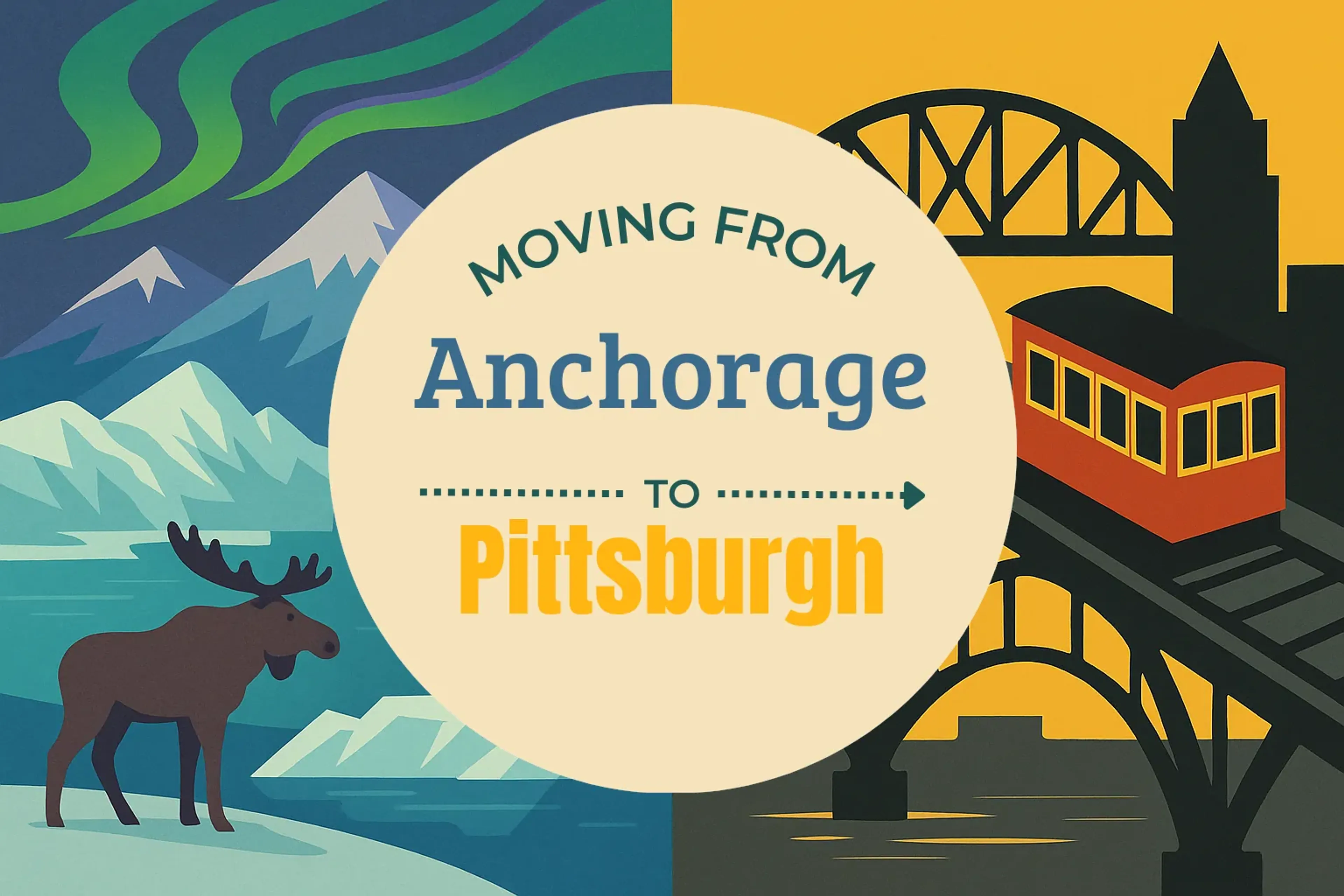 Side-by-side comparison of Anchorage to Pittsburgh moving companies