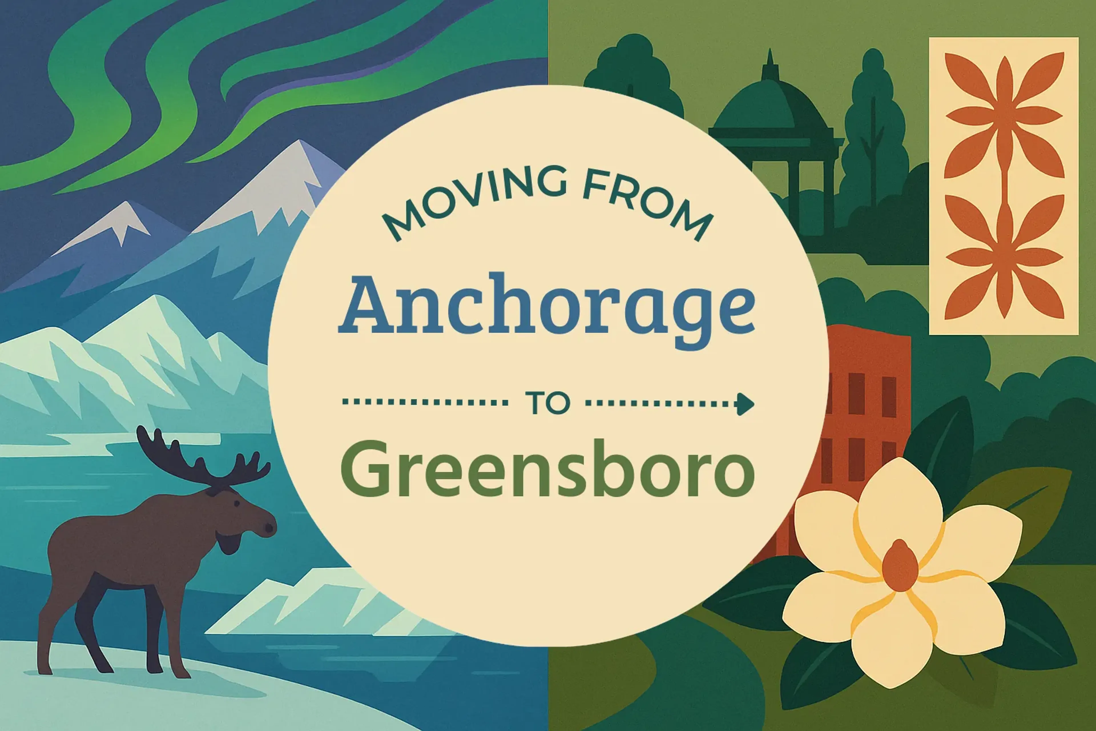 Side-by-side comparison of Anchorage to Greensboro moving companies