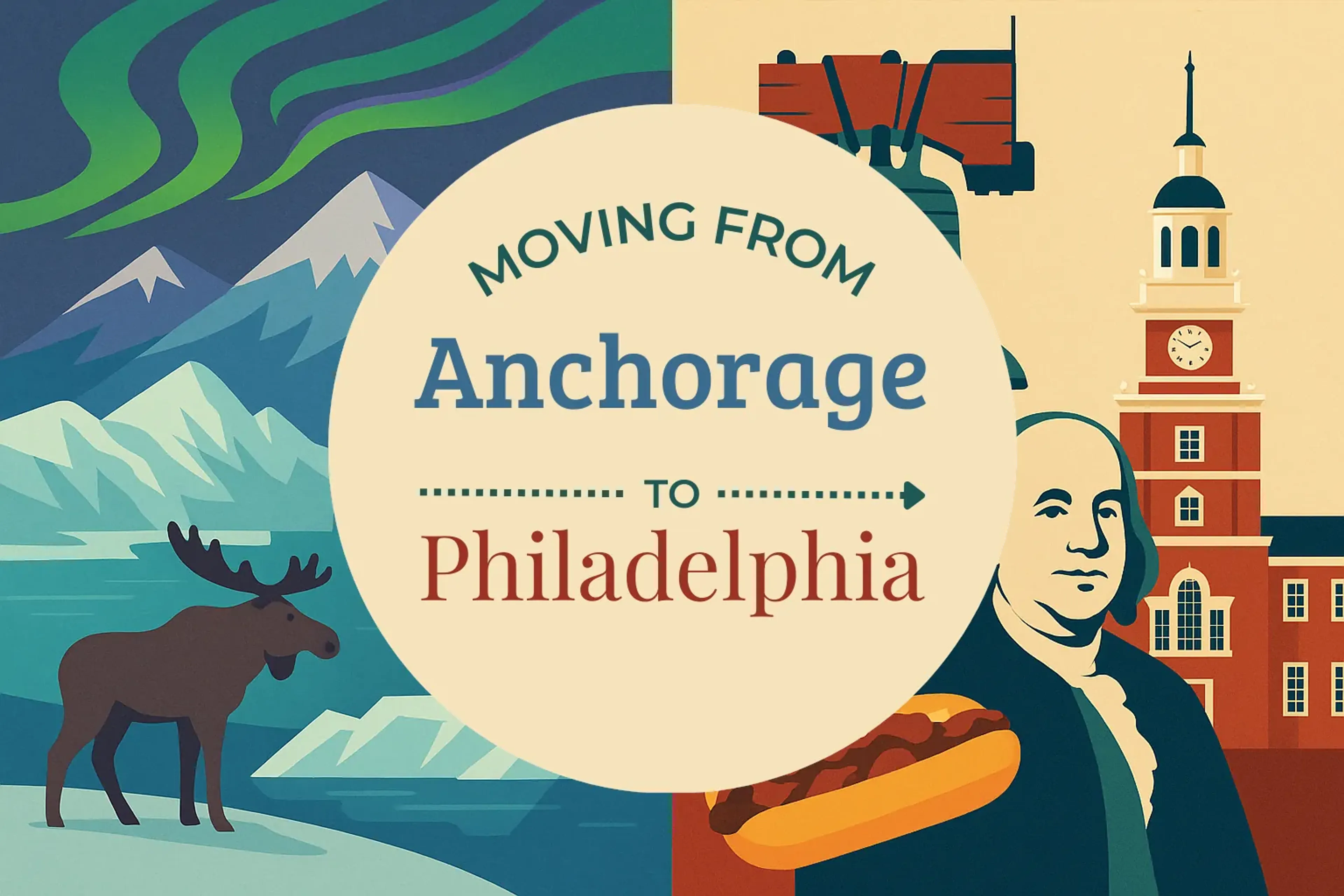 Side-by-side comparison of Anchorage to Philadelphia moving companies