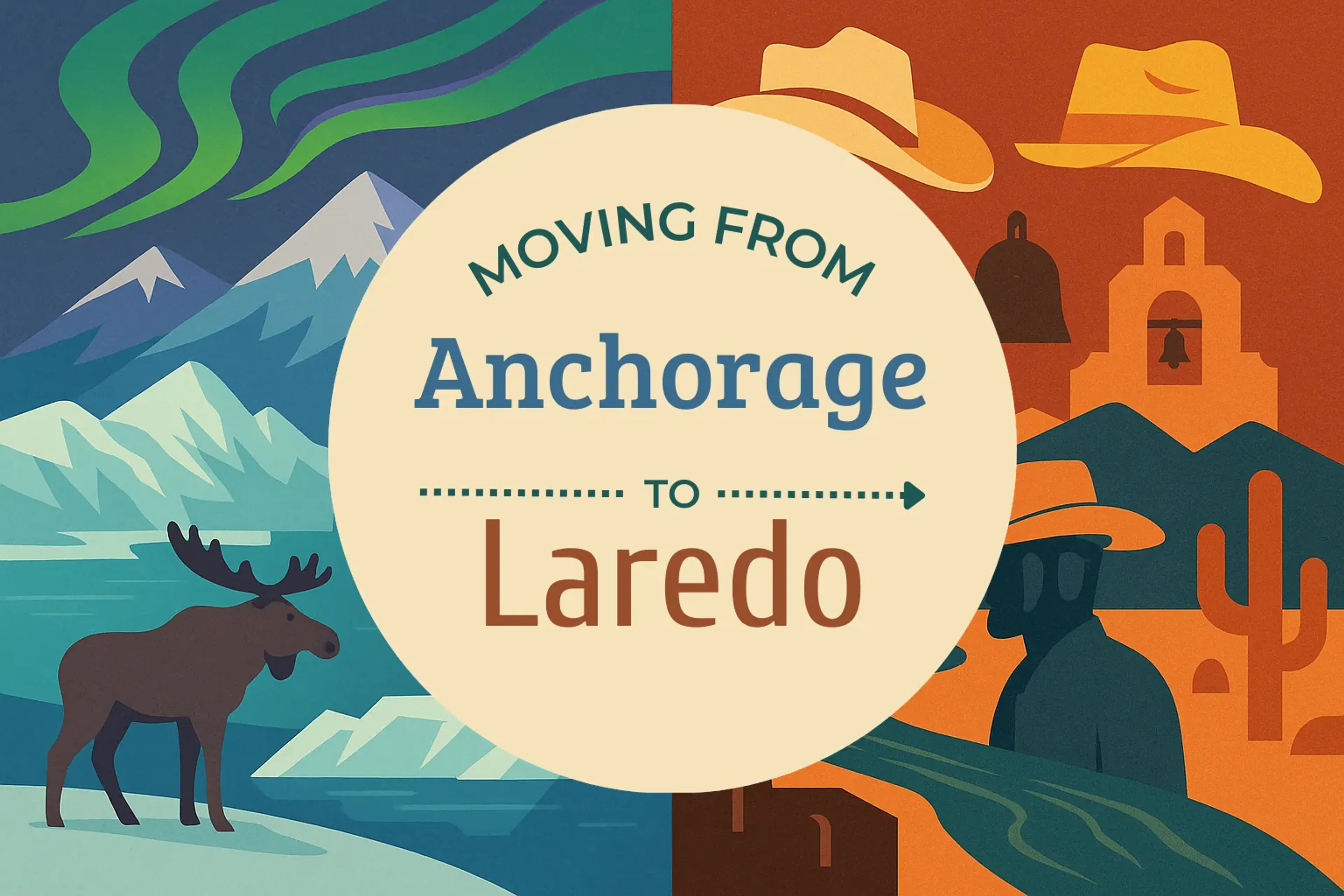 Side-by-side comparison of Anchorage to Laredo moving companies