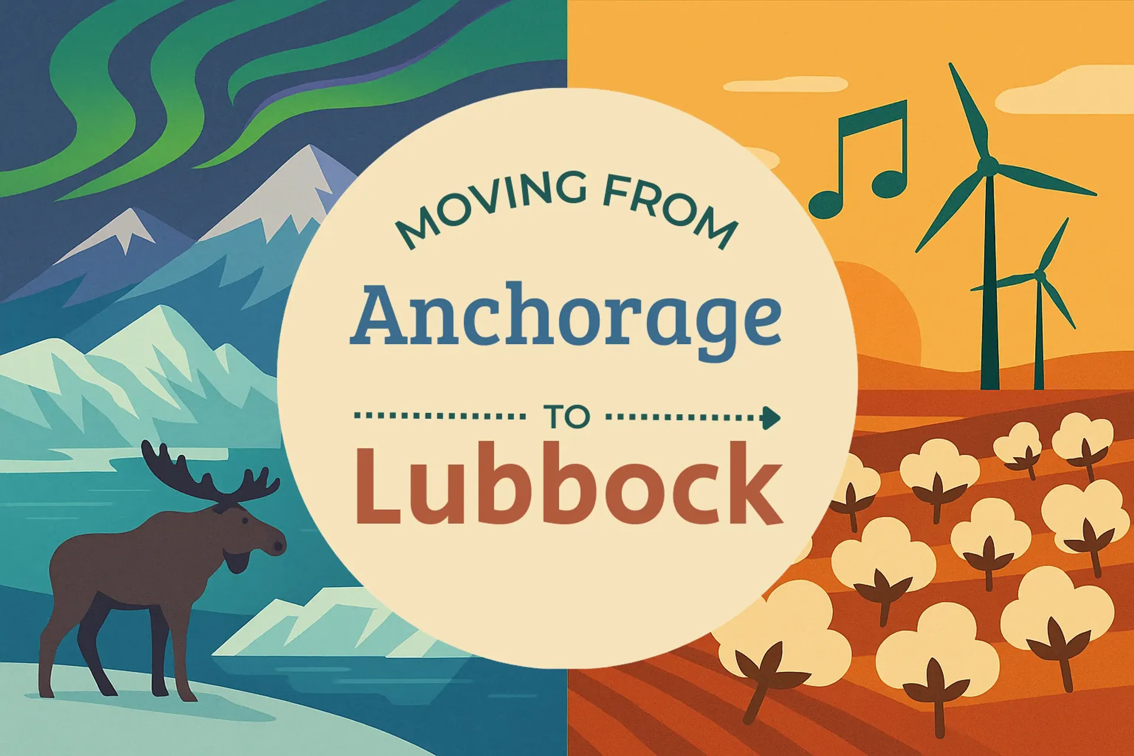 Side-by-side comparison of Anchorage to Lubbock moving companies