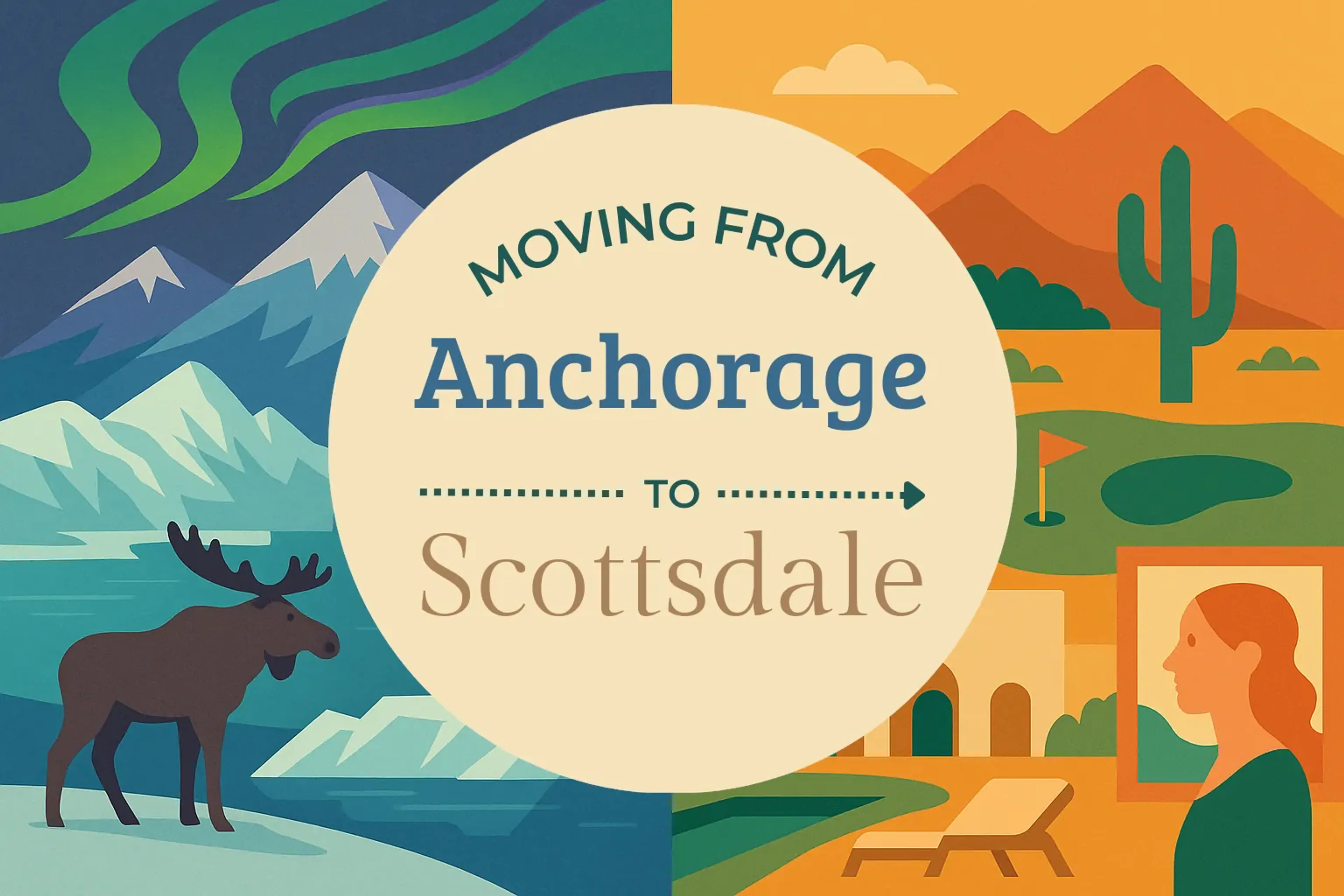 Side-by-side comparison of Anchorage to Scottsdale moving companies