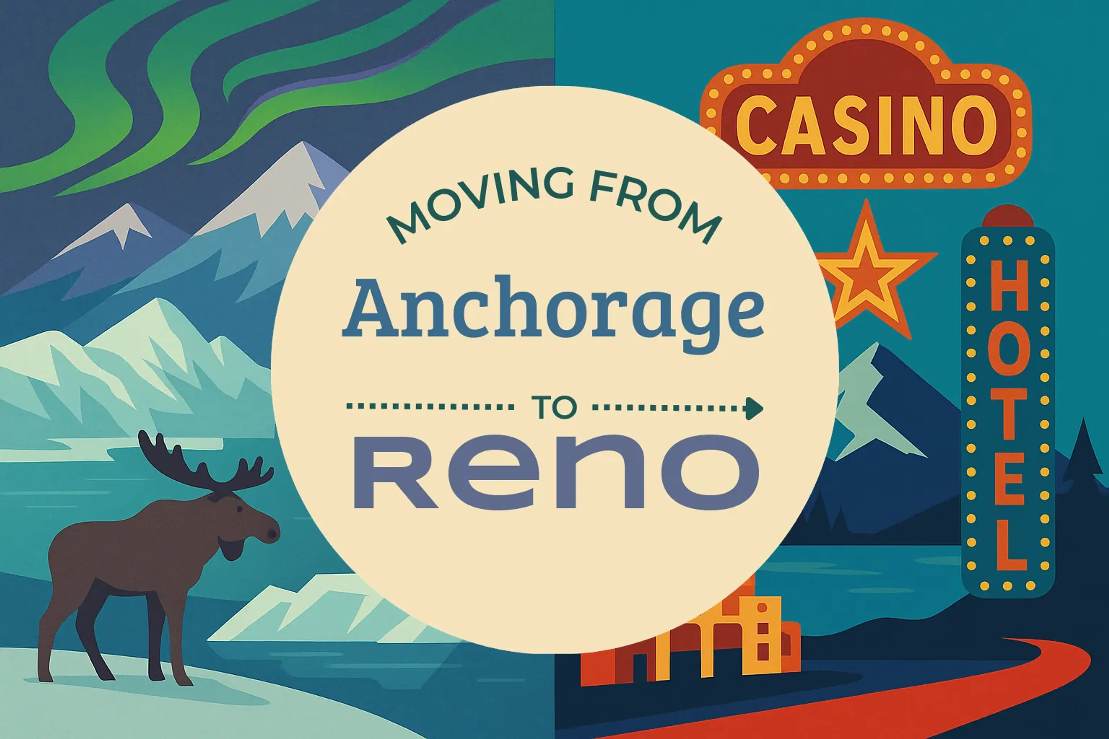 Side-by-side comparison of Anchorage to Reno moving companies