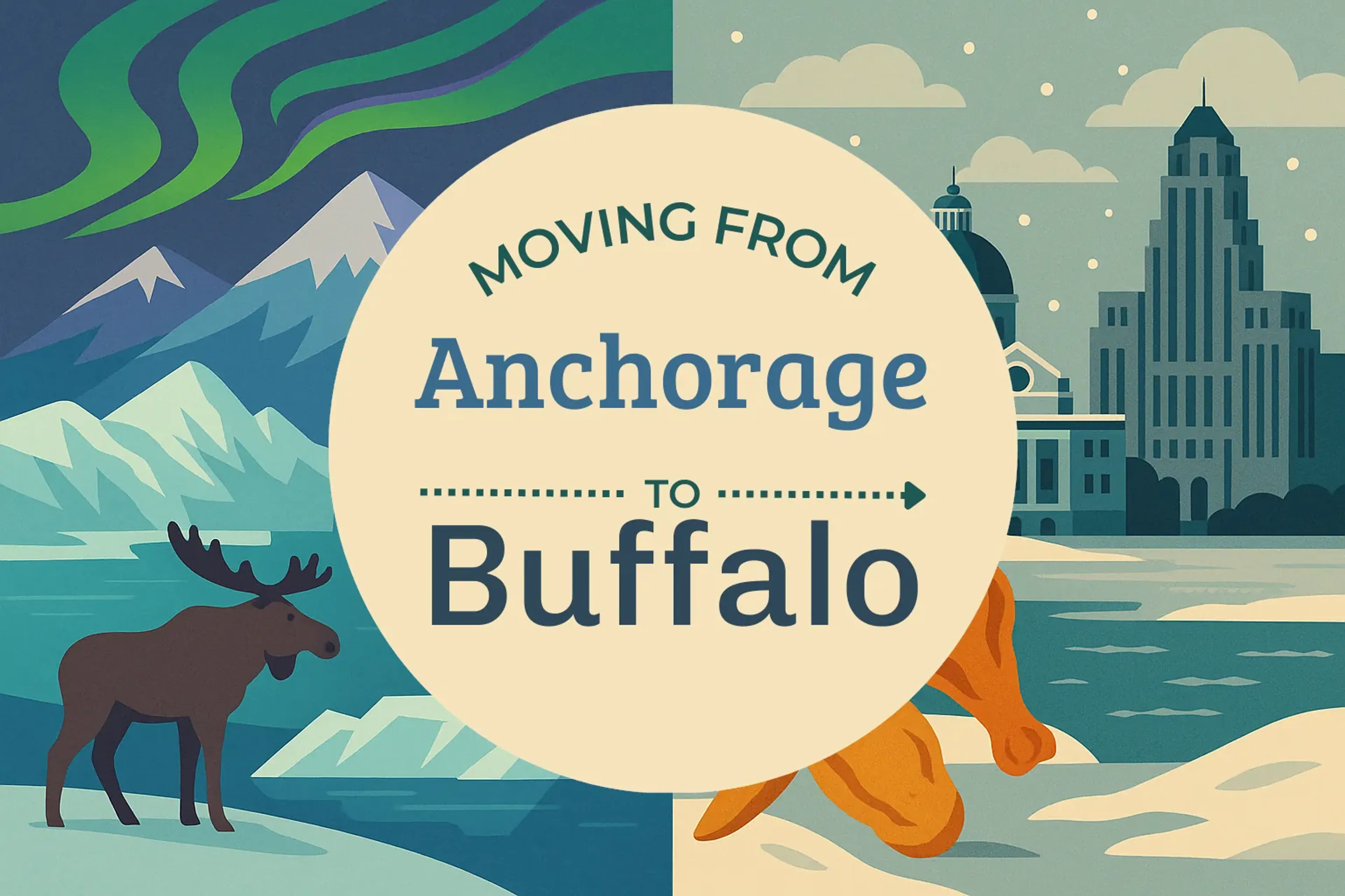 Side-by-side comparison of Anchorage to Buffalo moving companies