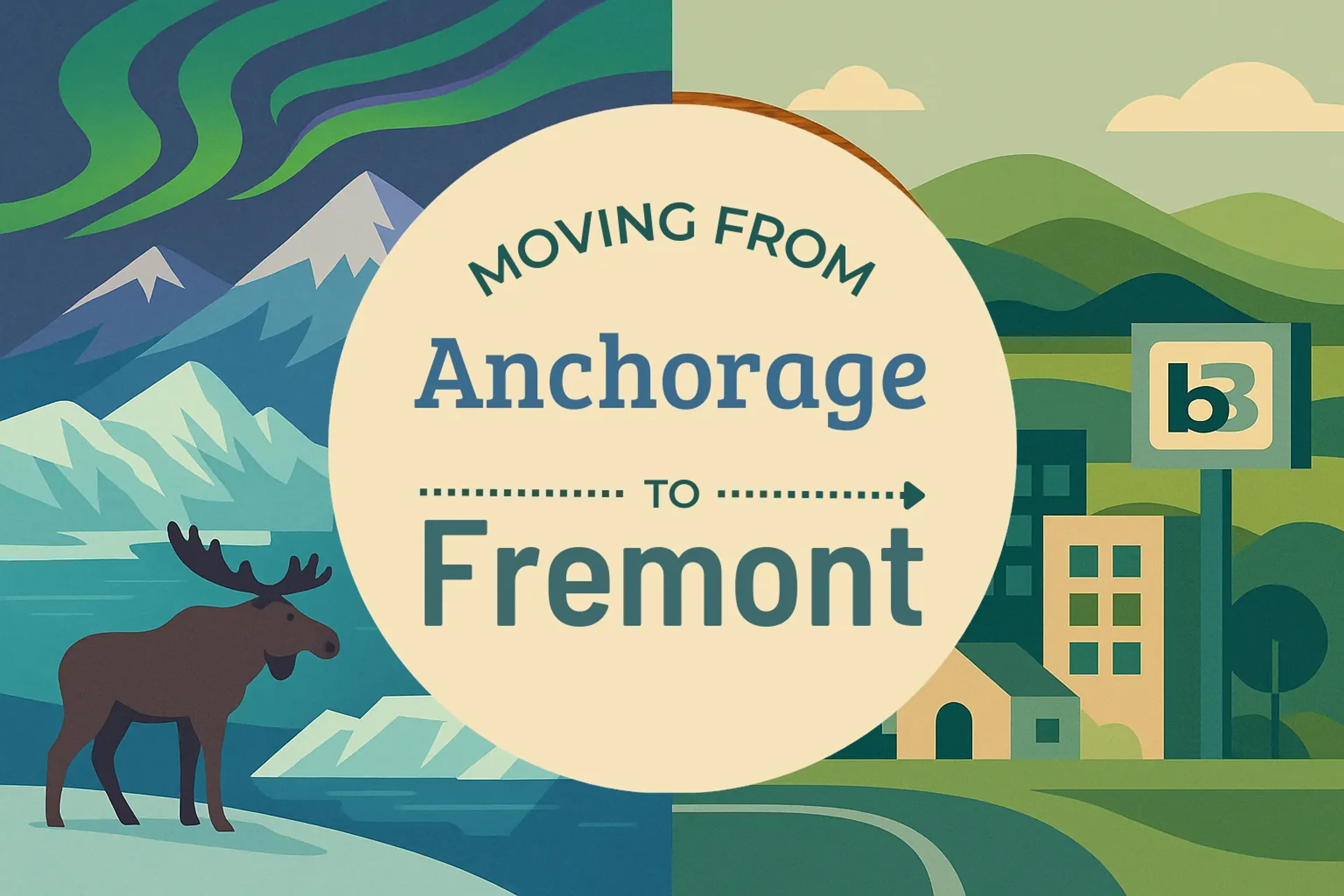 Side-by-side comparison of Anchorage to Fremont moving companies