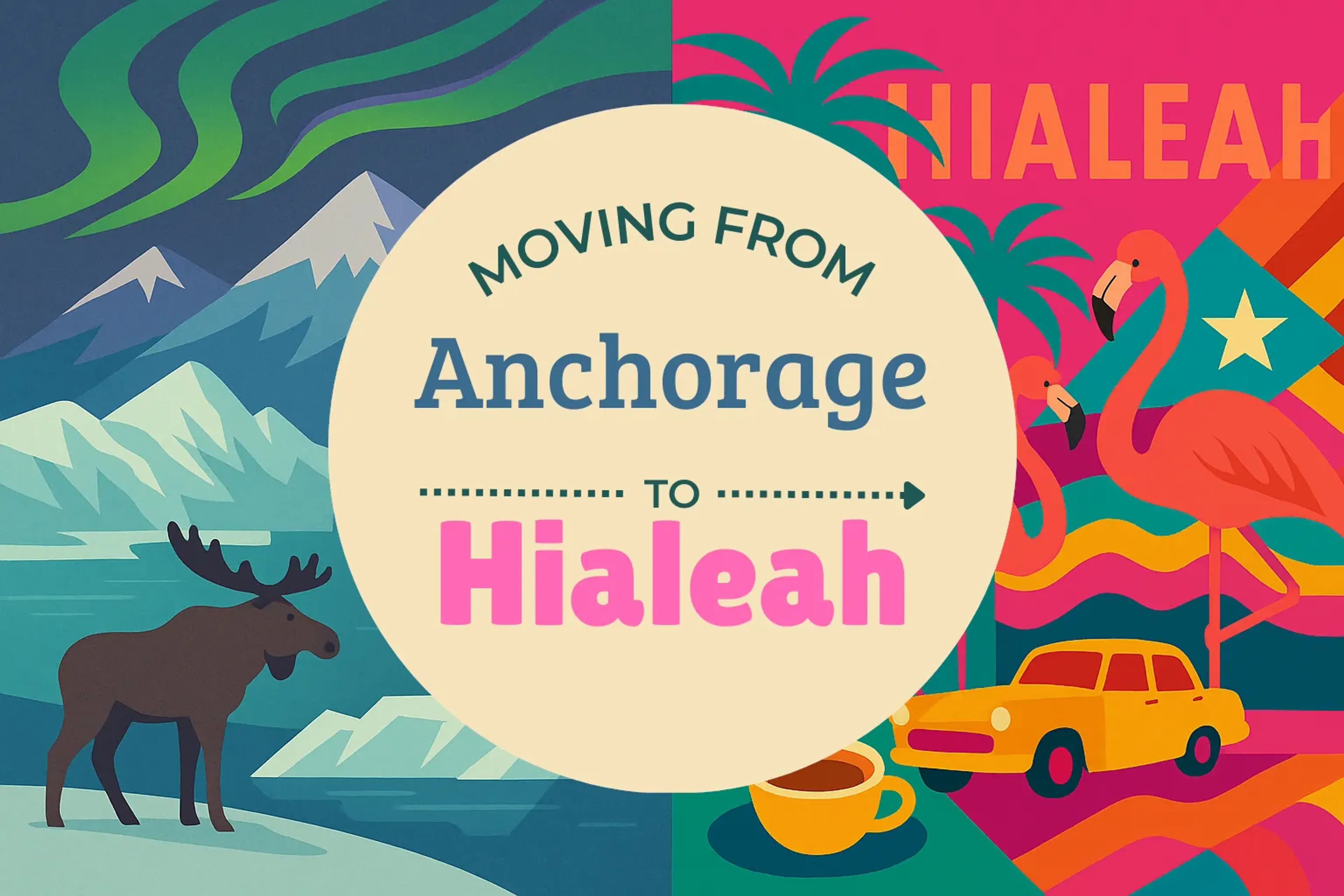 Side-by-side comparison of Anchorage to Hialeah moving companies