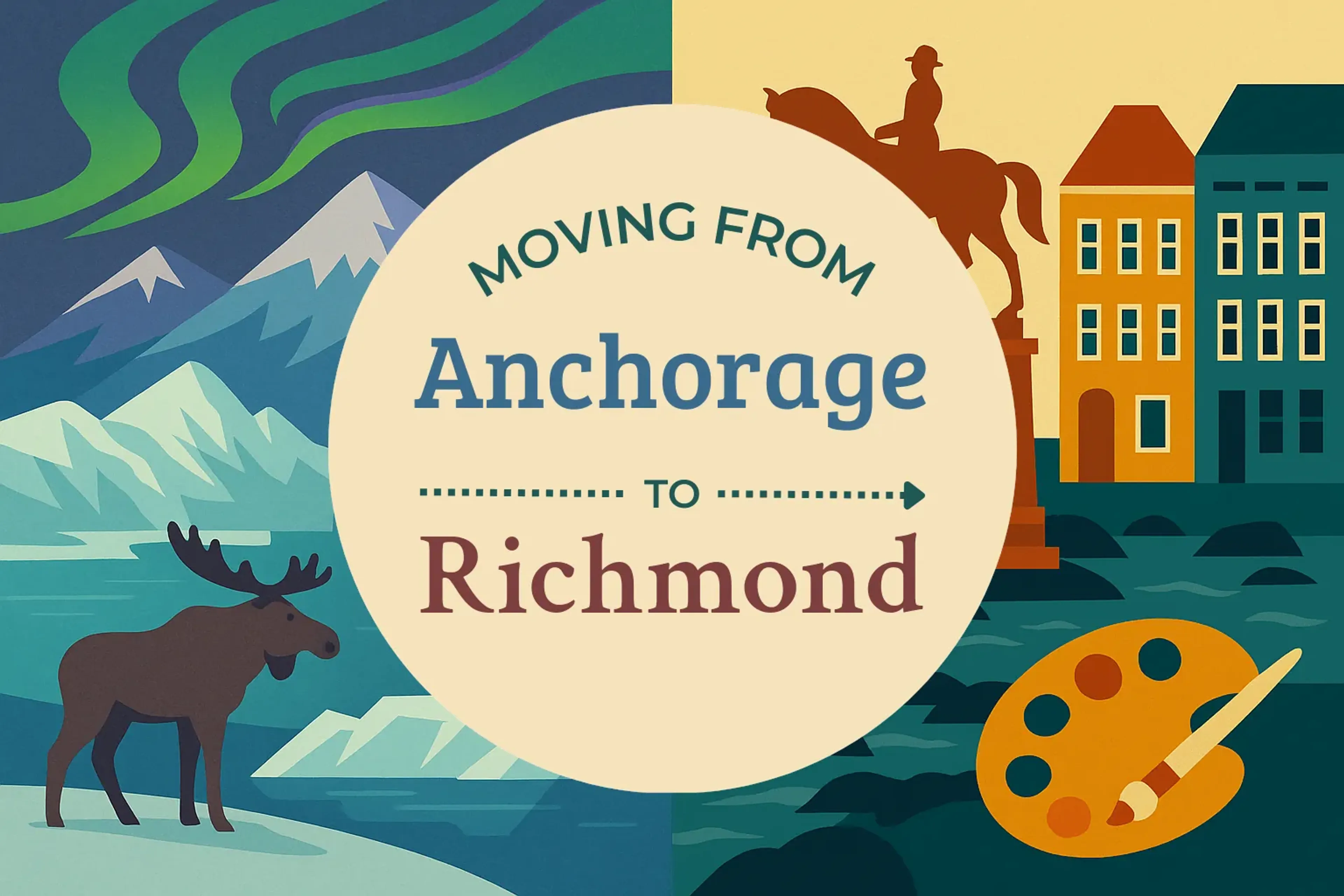 Side-by-side comparison of Anchorage to Richmond moving companies