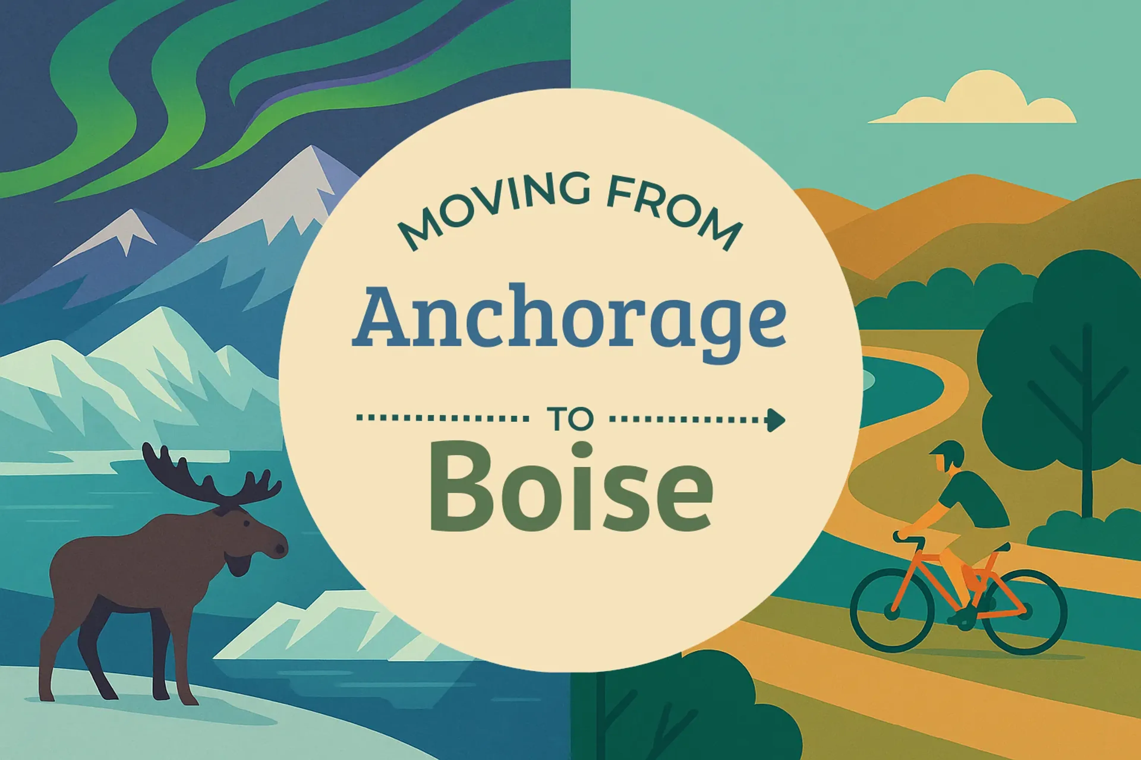 Side-by-side comparison of Anchorage to Boise moving companies