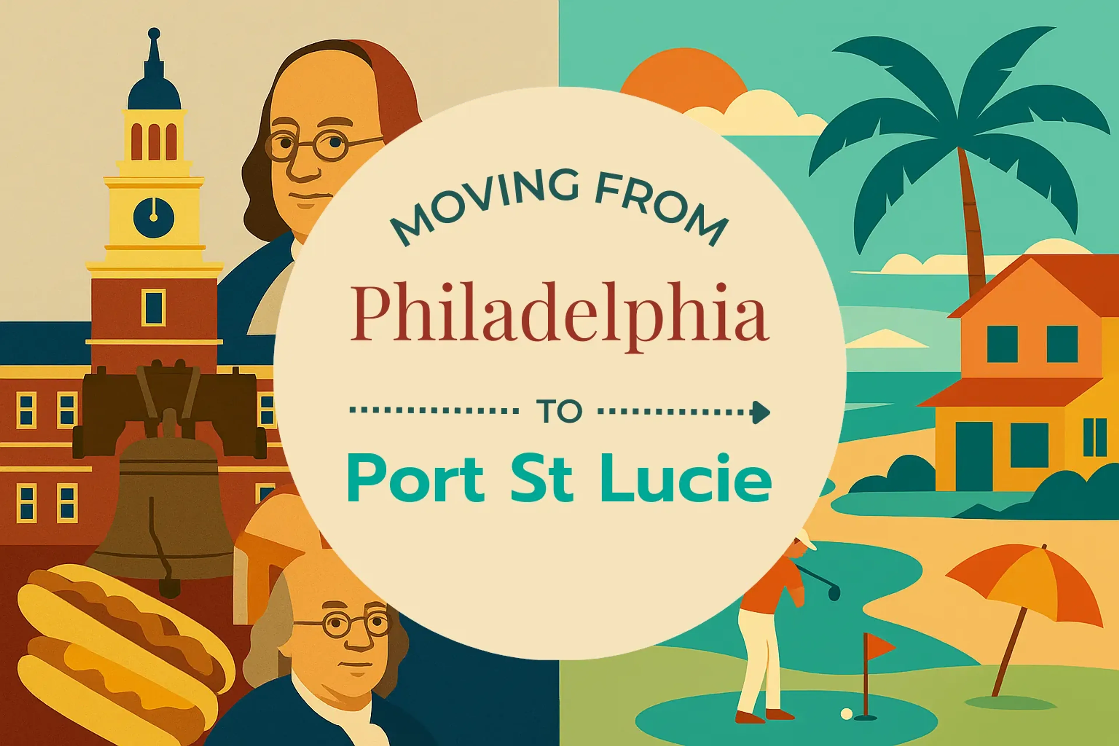 Side-by-side comparison of Philadelphia to Port St. Lucie moving companies