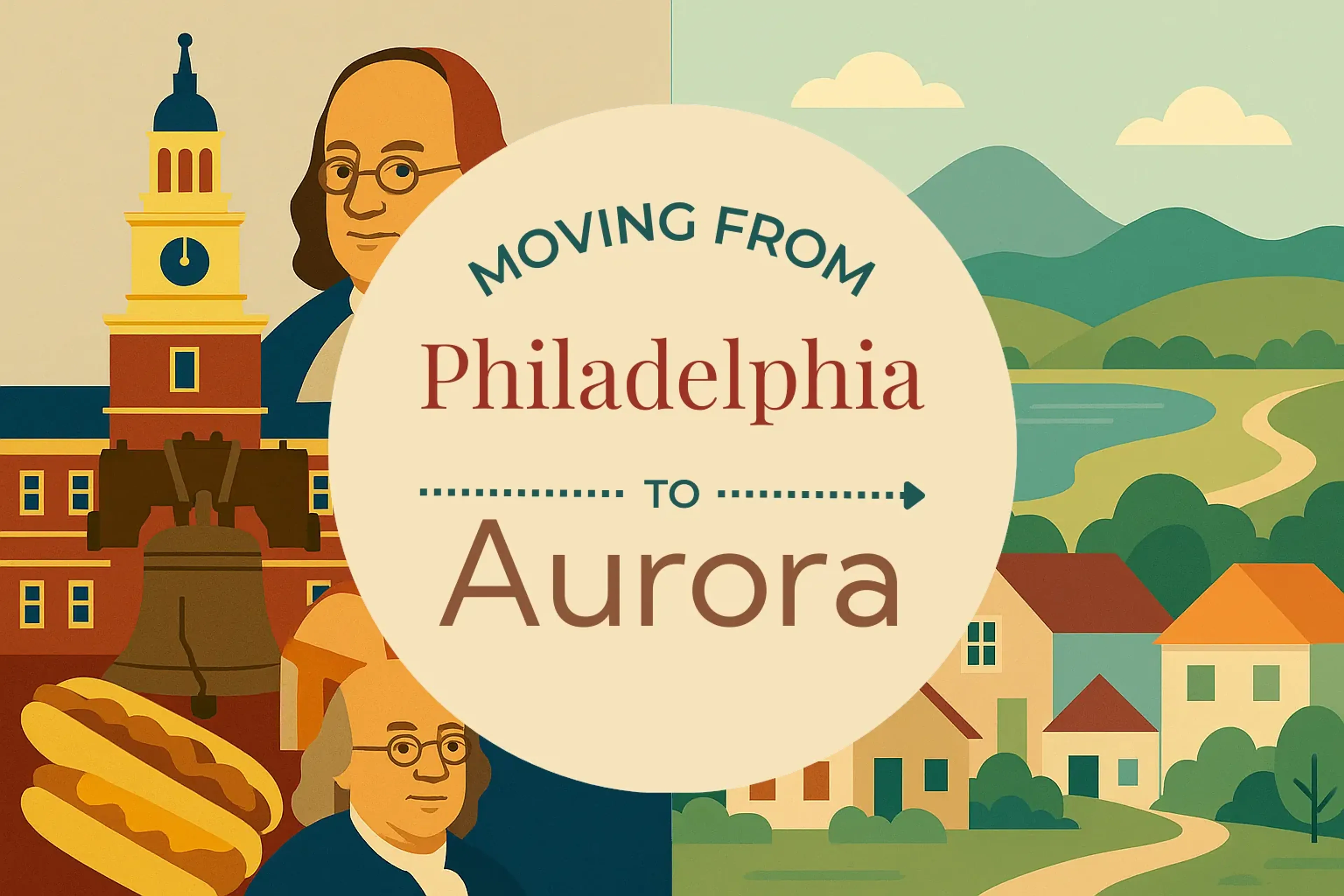 Side-by-side comparison of Philadelphia to Aurora moving companies