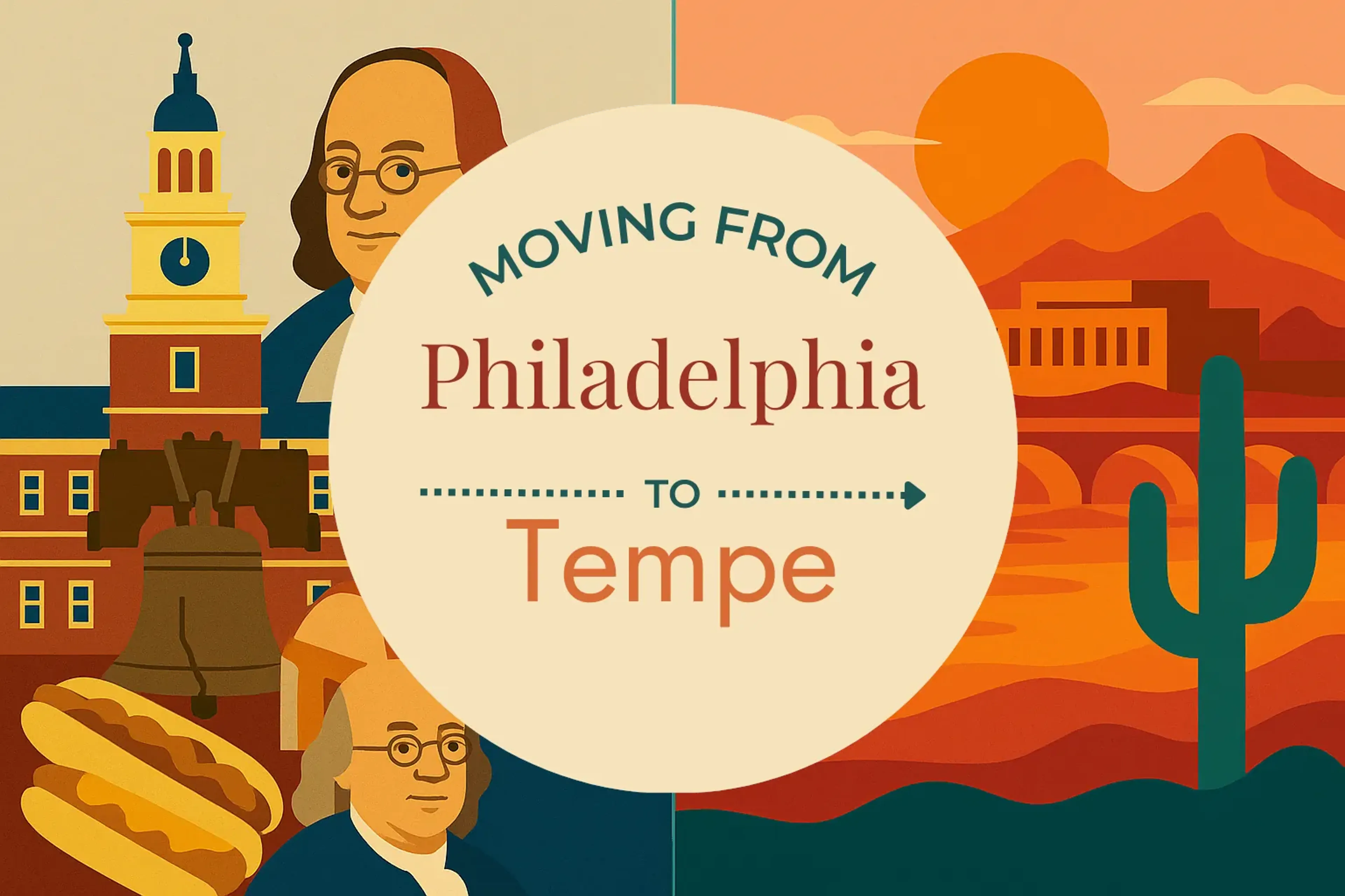 Side-by-side comparison of Philadelphia to Tempe moving companies