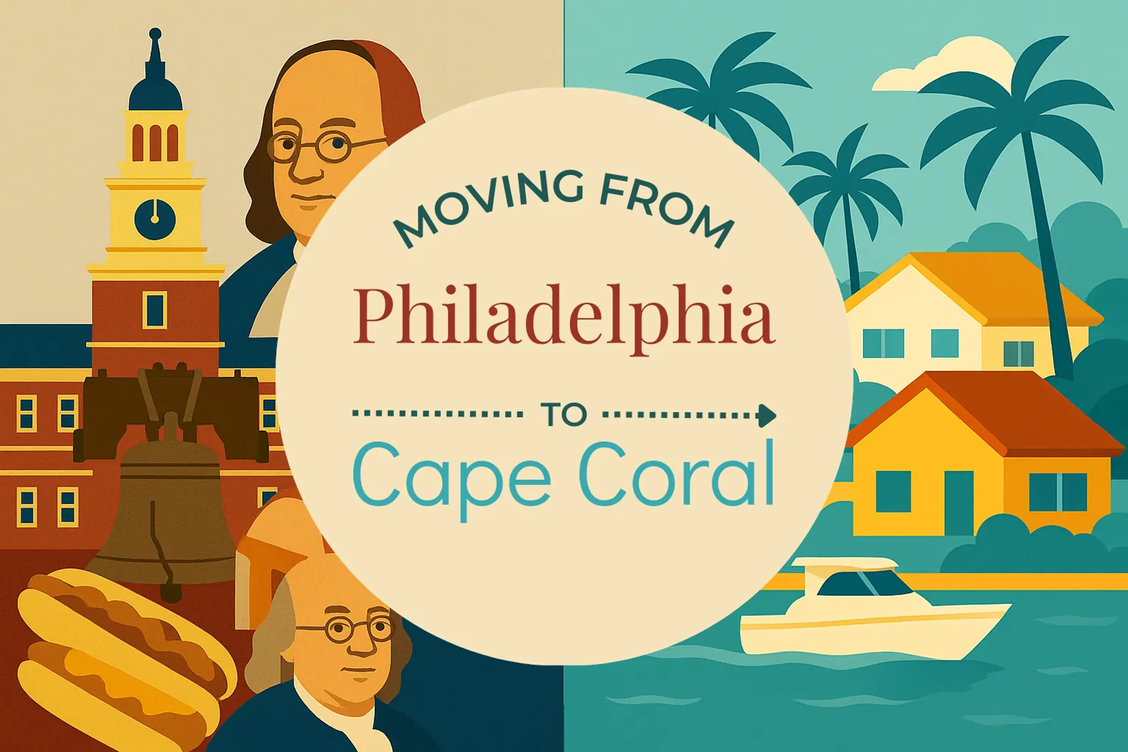 Side-by-side comparison of Philadelphia to Cape Coral moving companies