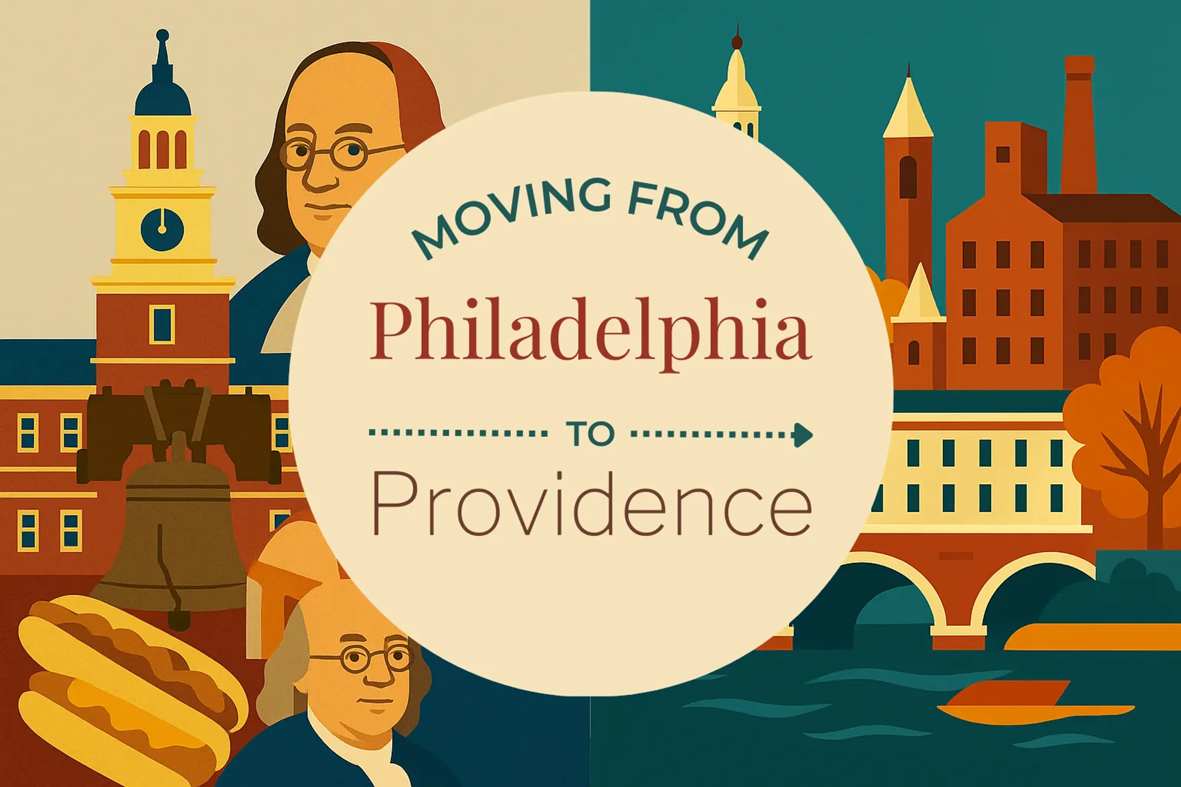 Side-by-side comparison of Philadelphia to Providence moving companies