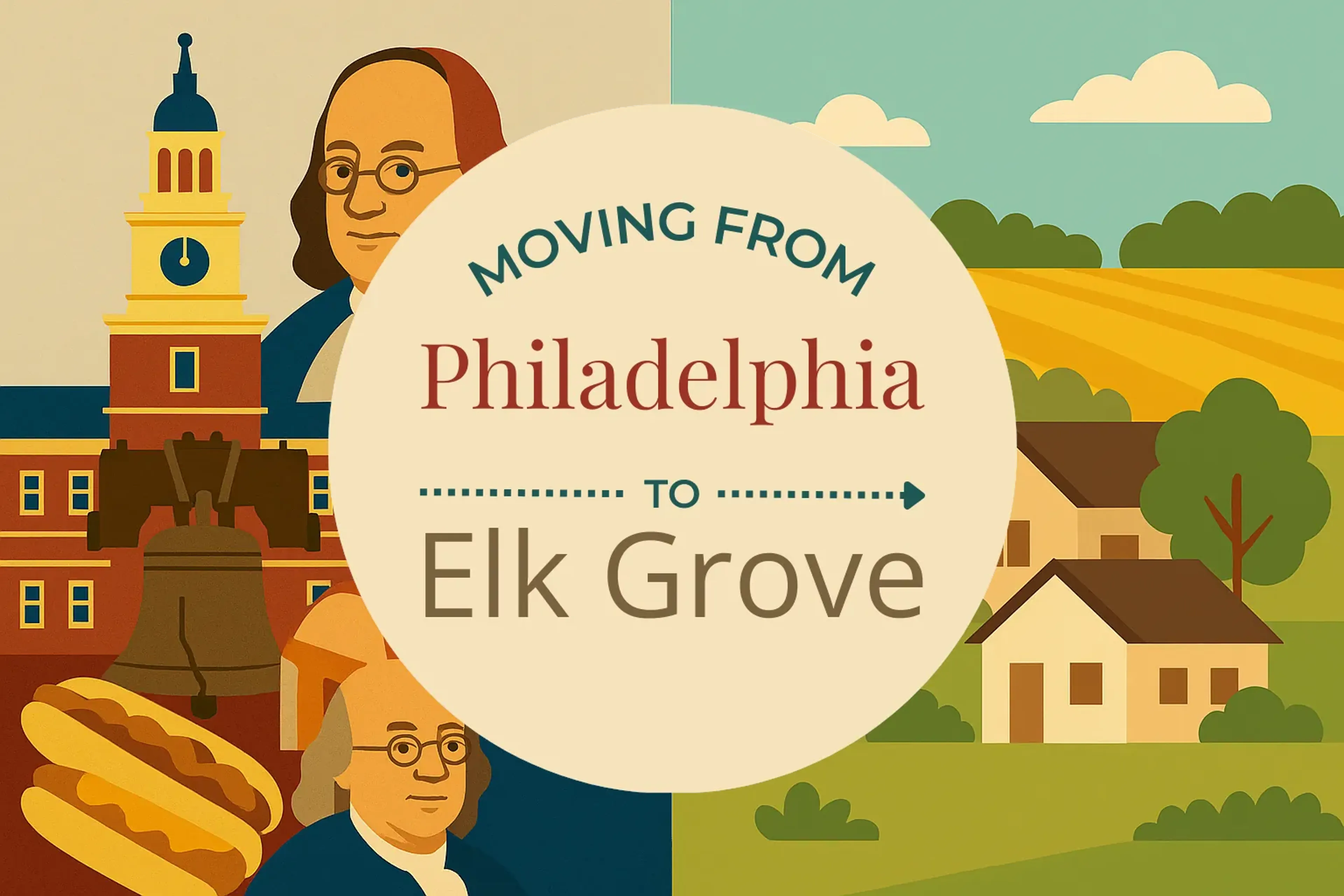 Side-by-side comparison of Philadelphia to Elk Grove moving companies