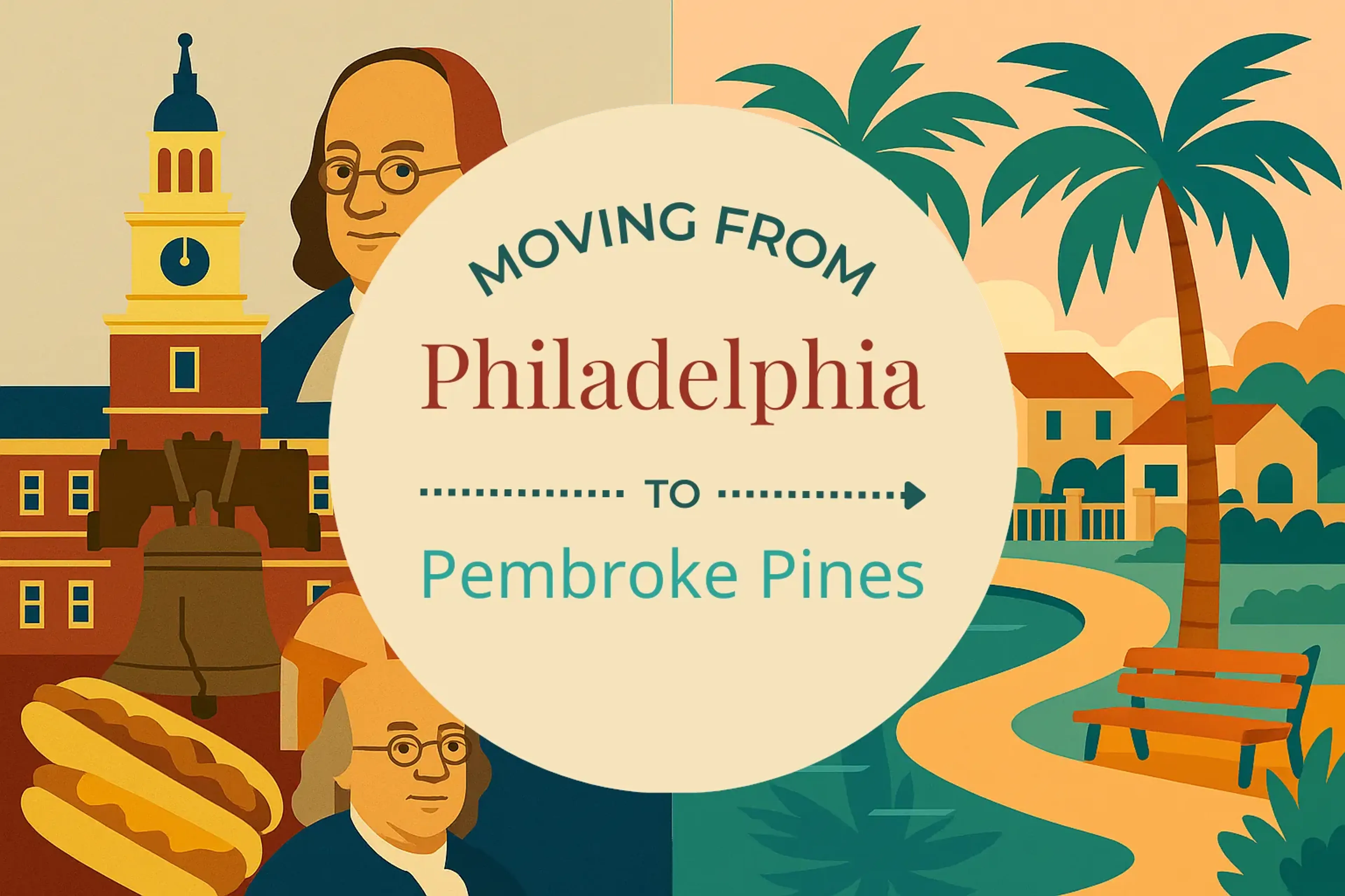 Side-by-side comparison of Philadelphia to Pembroke Pines moving companies