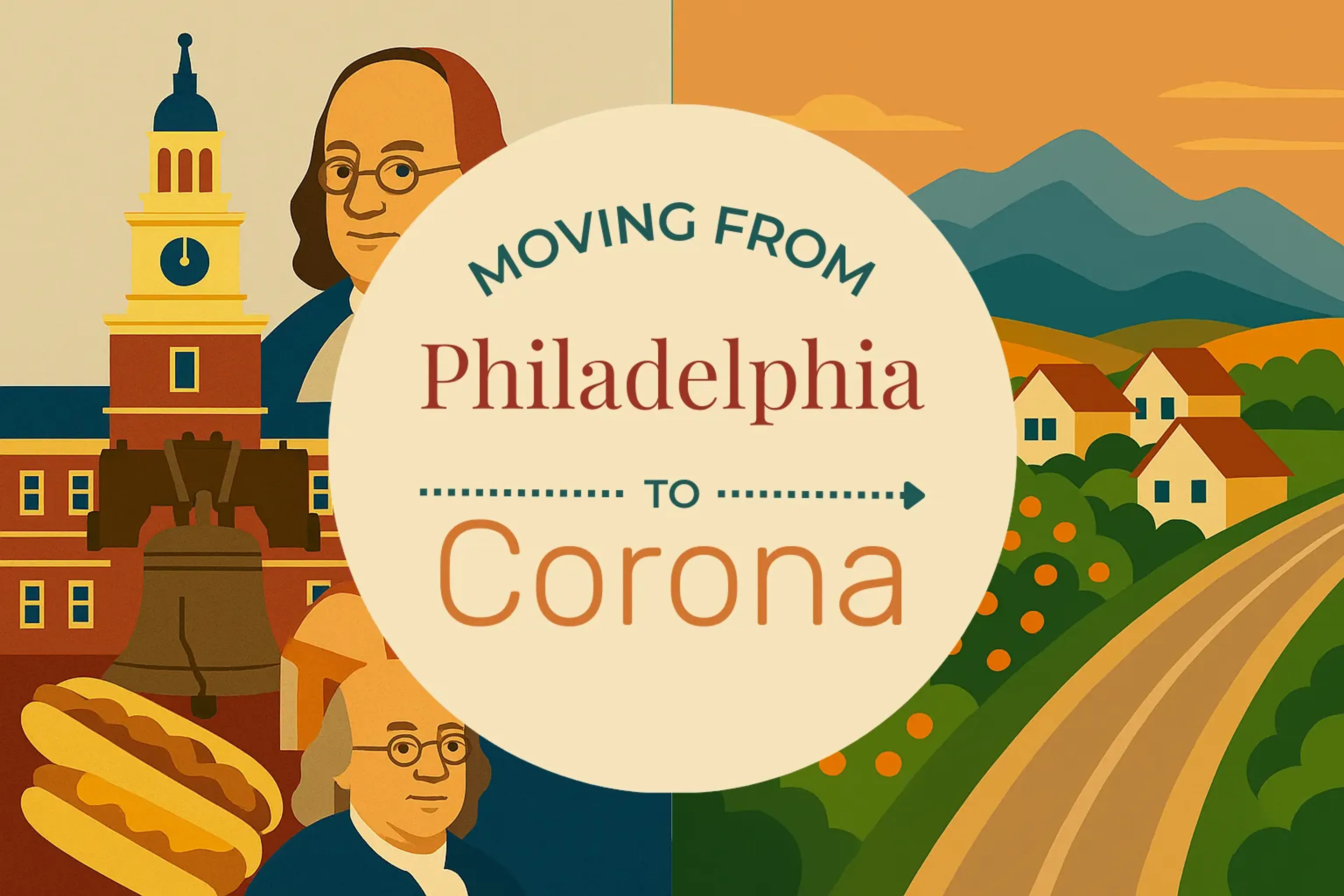 Side-by-side comparison of Philadelphia to Corona moving companies