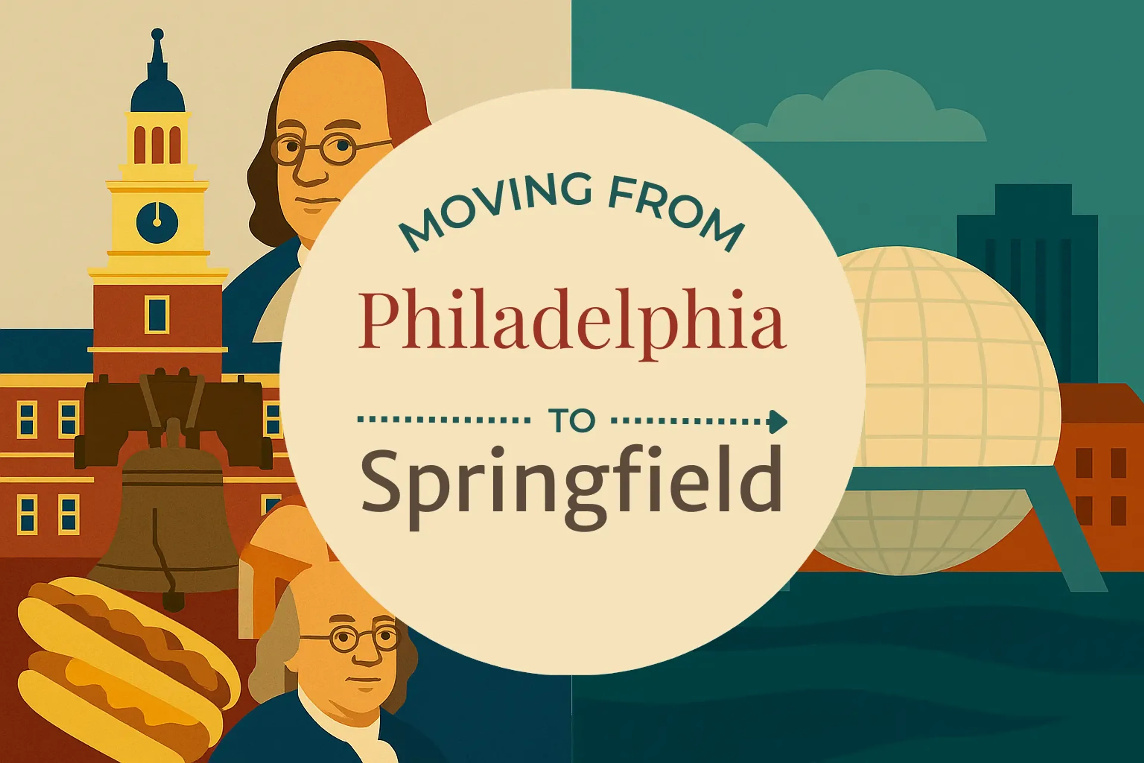 Side-by-side comparison of Philadelphia to Springfield moving companies