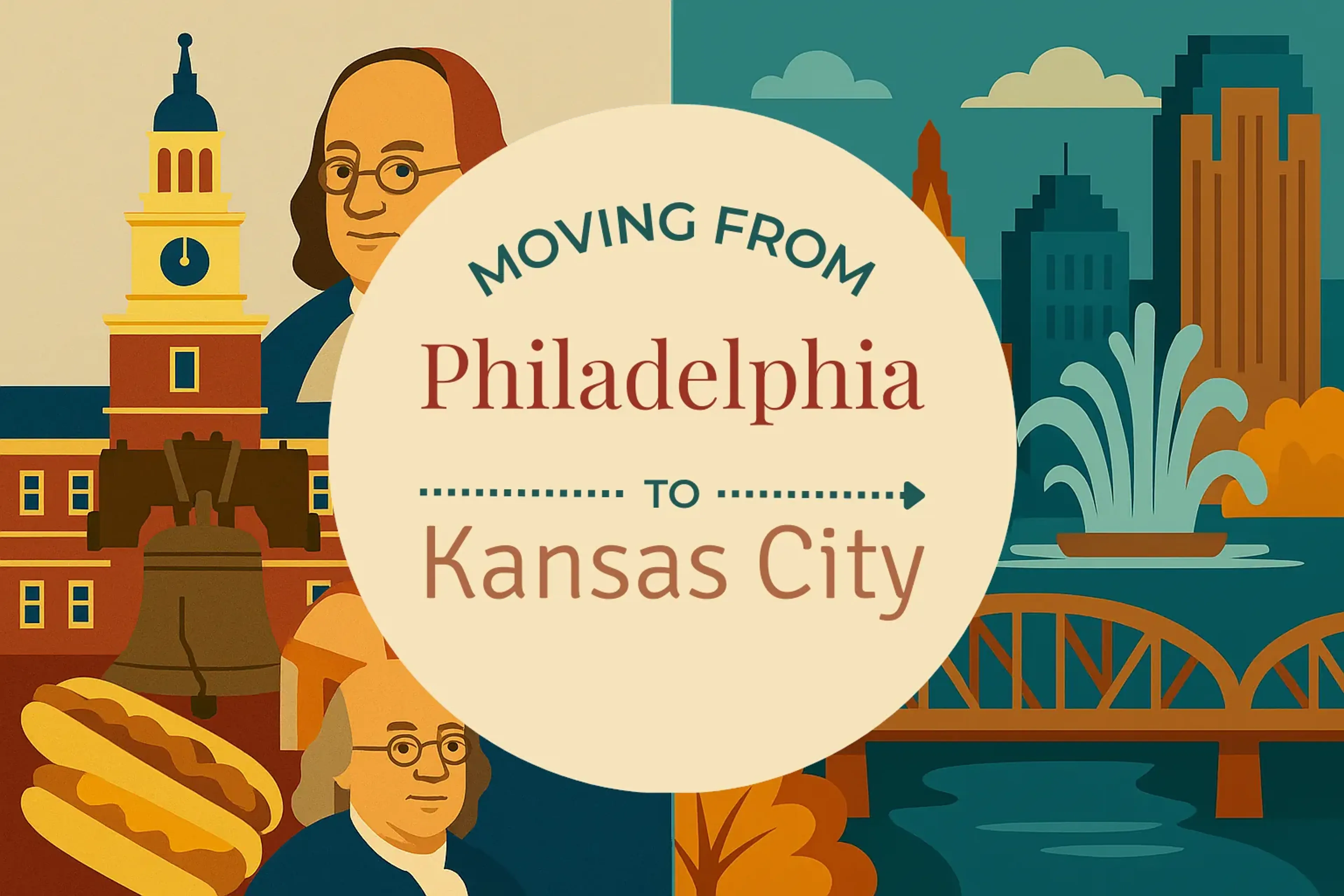 Side-by-side comparison of Philadelphia to Kansas City moving companies