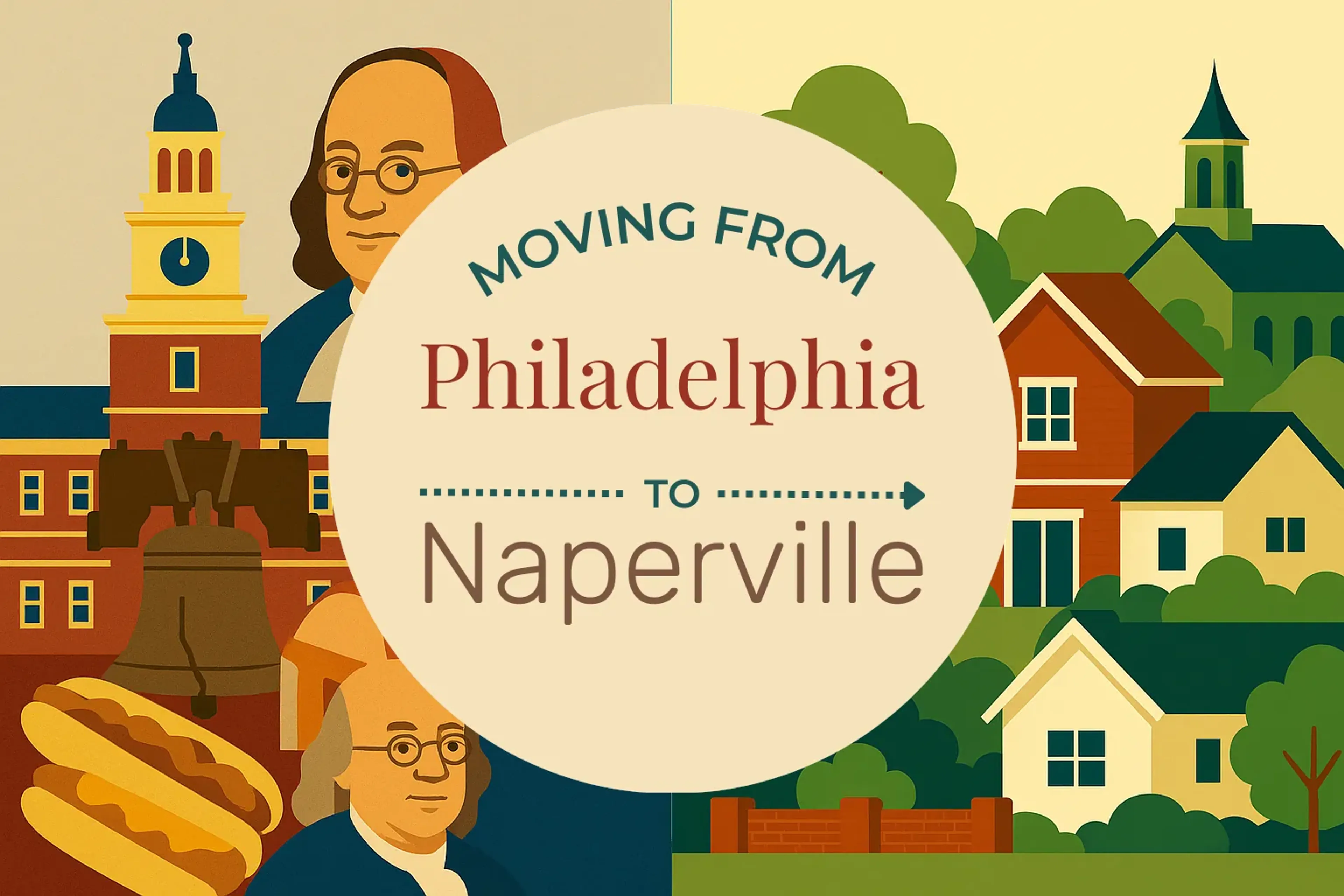 Side-by-side comparison of Philadelphia to Naperville moving companies