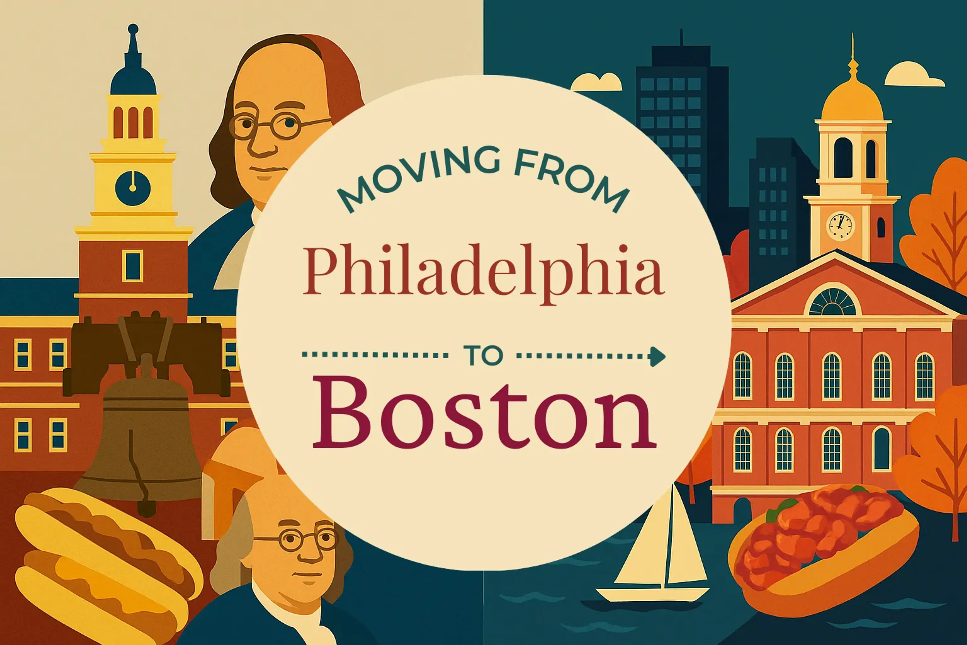 Side-by-side comparison of Philadelphia to Boston moving companies