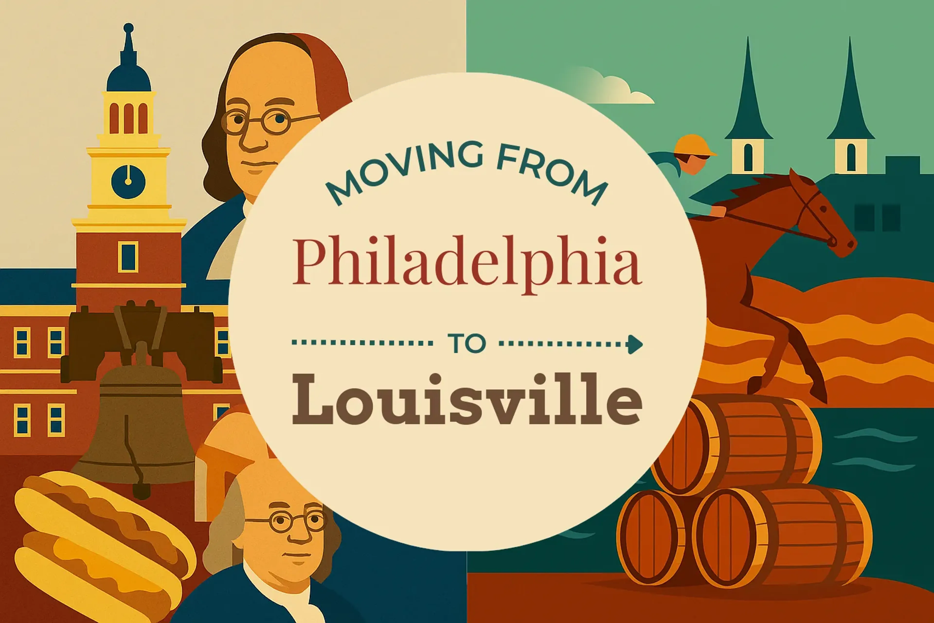 Side-by-side comparison of Philadelphia to Louisville moving companies