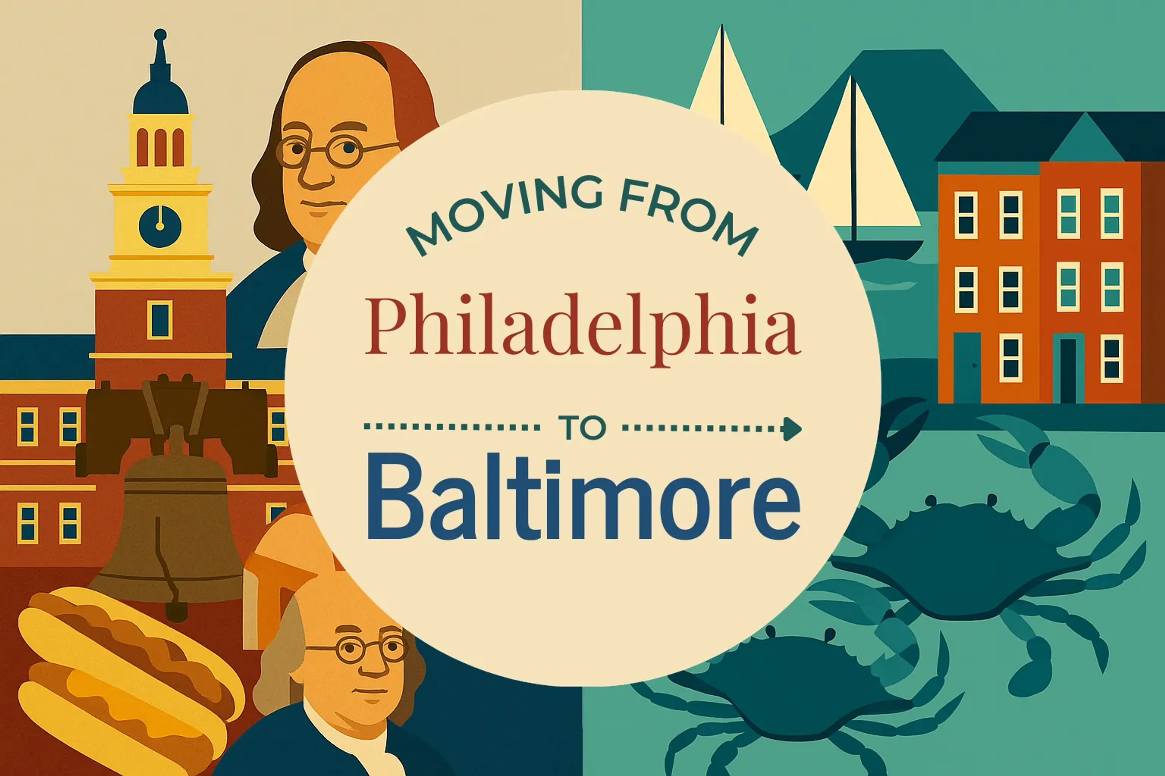 Side-by-side comparison of Philadelphia to Baltimore moving companies