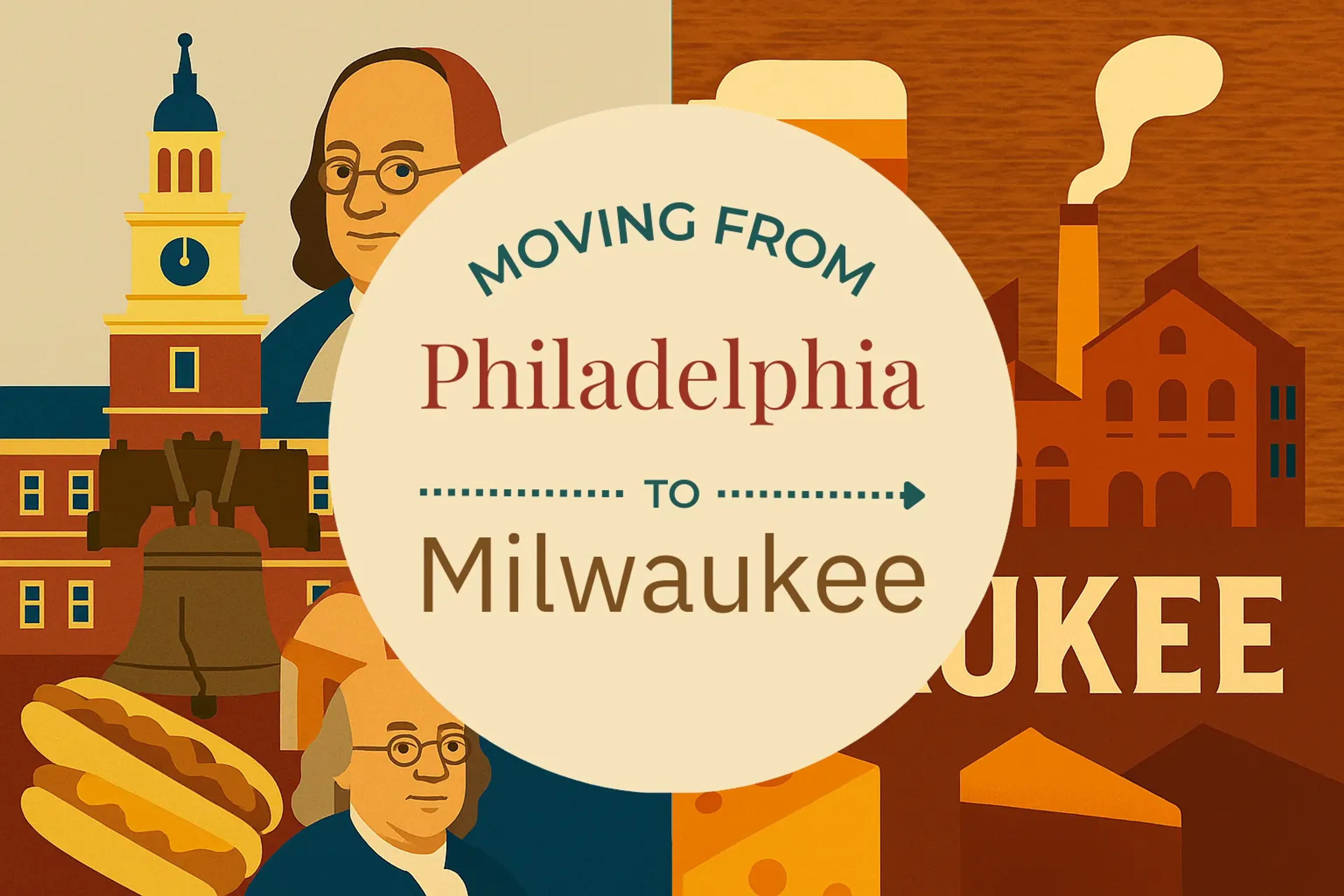 Side-by-side comparison of Philadelphia to Milwaukee moving companies