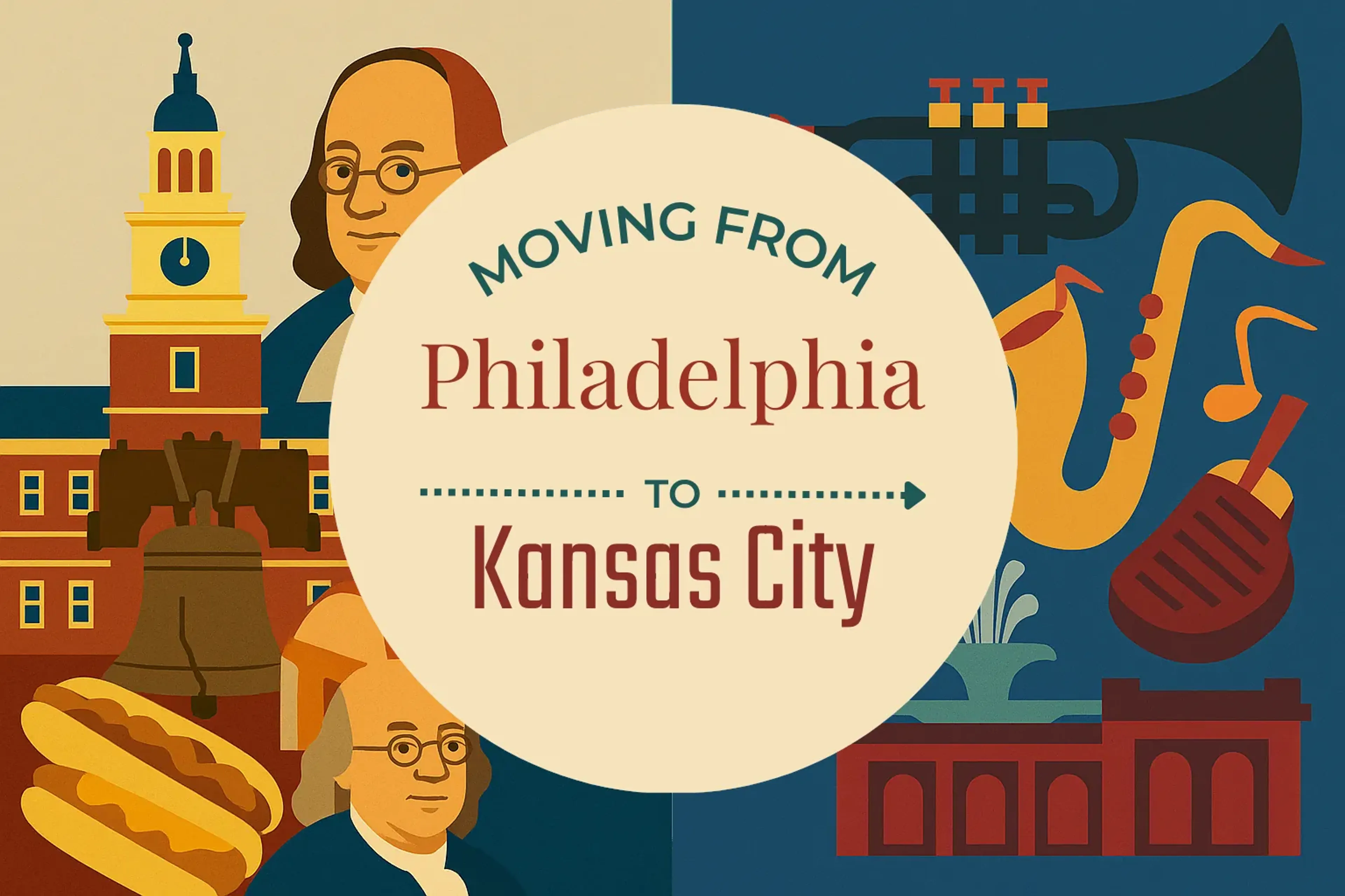 Side-by-side comparison of Philadelphia to Kansas City moving companies