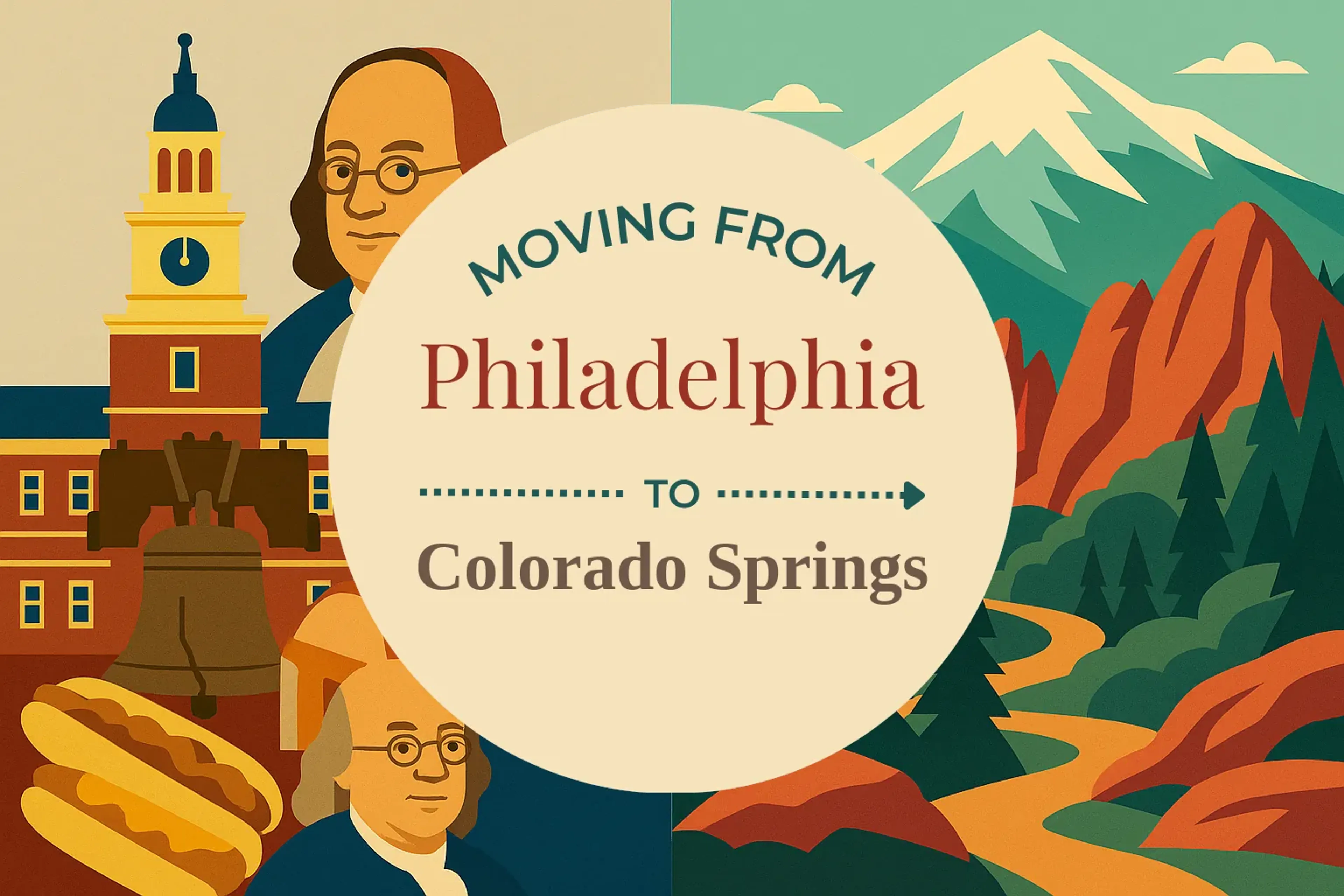 Side-by-side comparison of Philadelphia to Colorado Springs moving companies