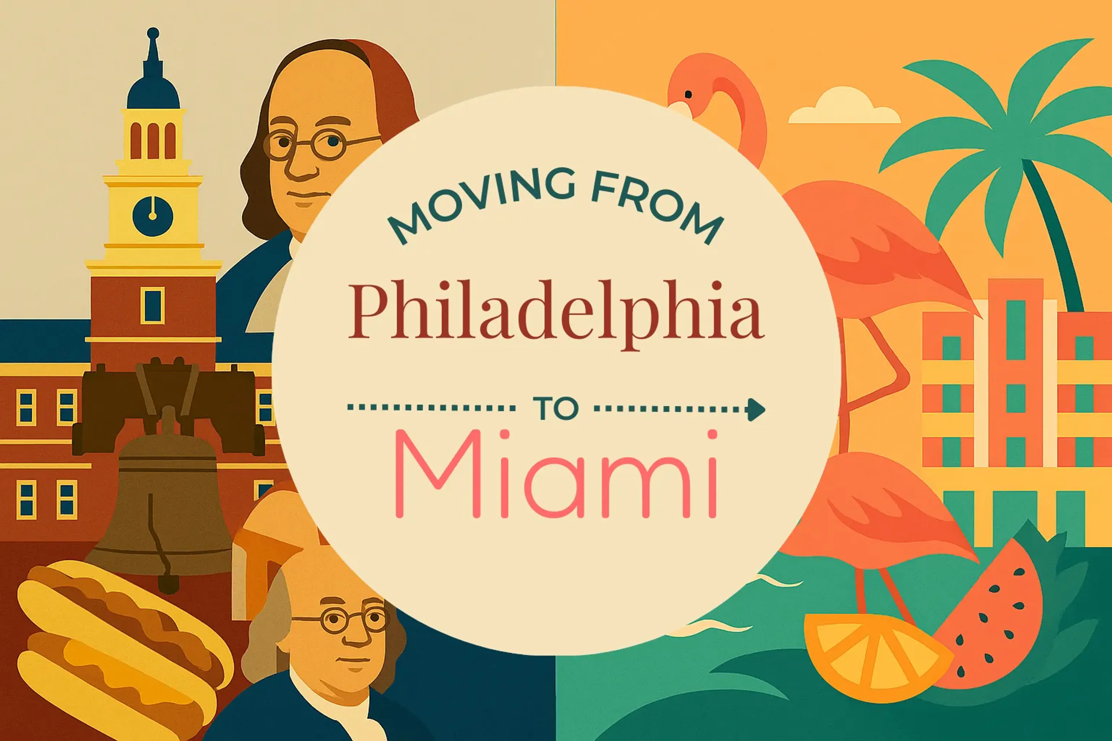 Side-by-side comparison of Philadelphia to Miami moving companies
