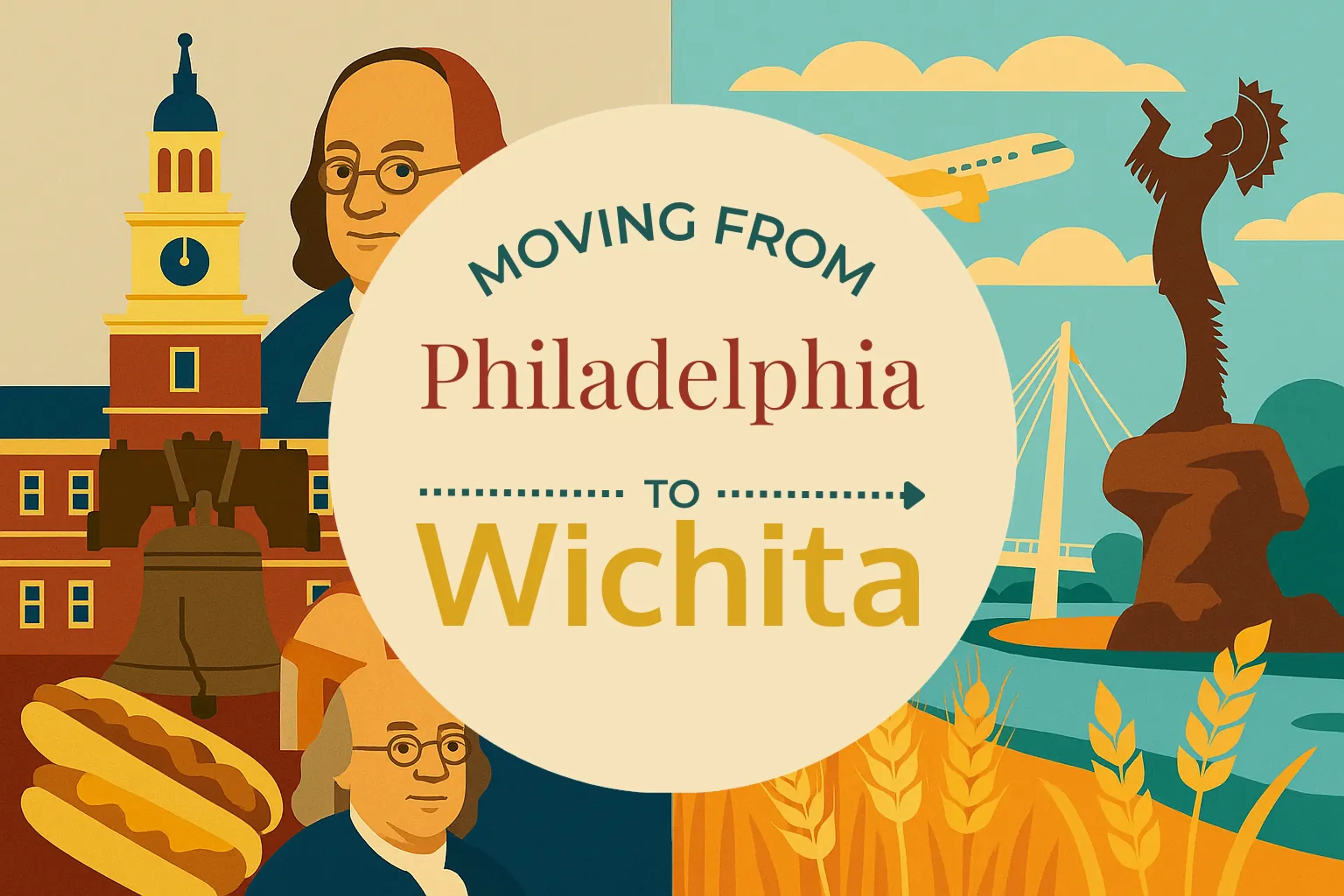 Side-by-side comparison of Philadelphia to Wichita moving companies