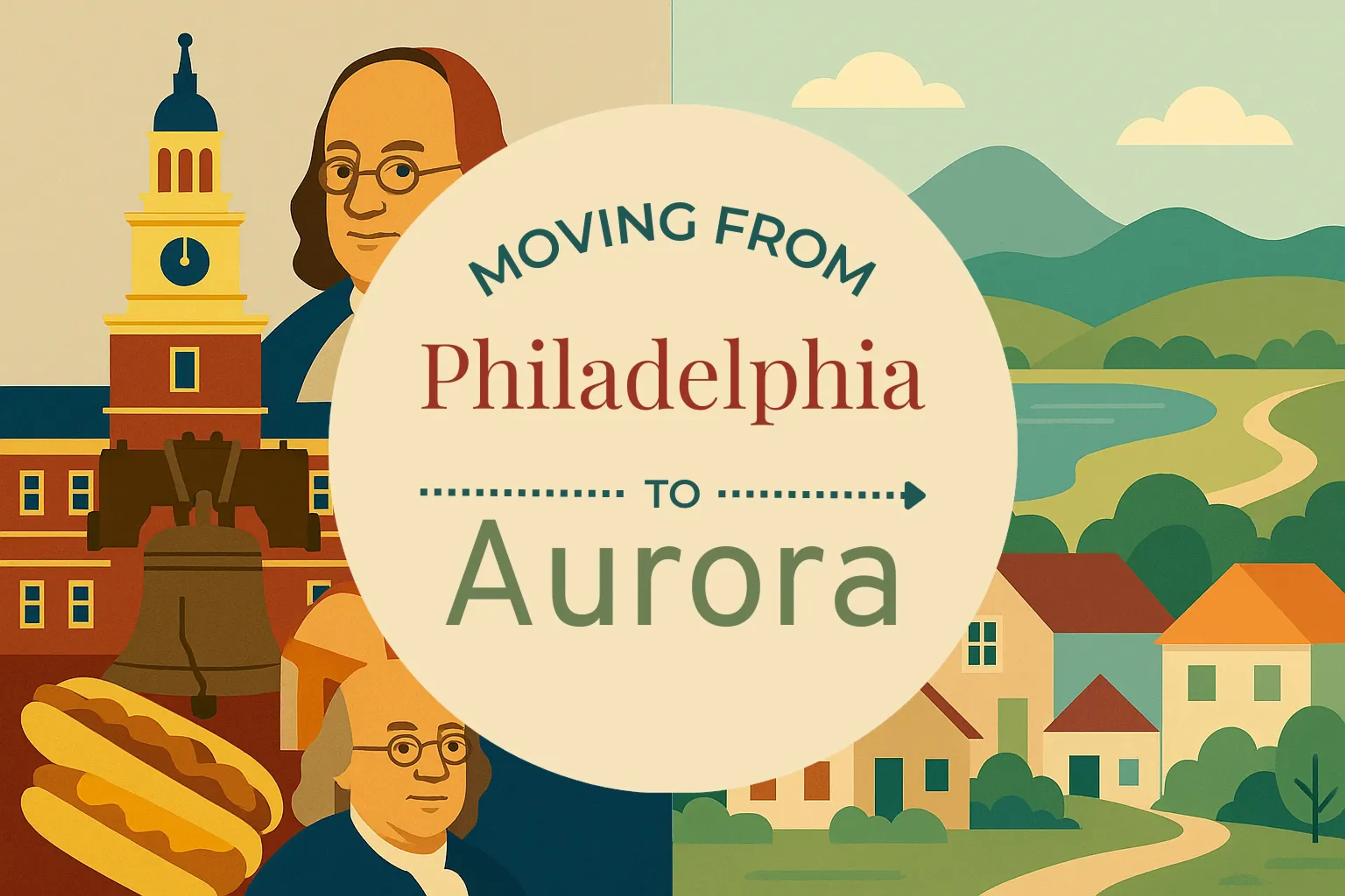 Side-by-side comparison of Philadelphia to Aurora moving companies