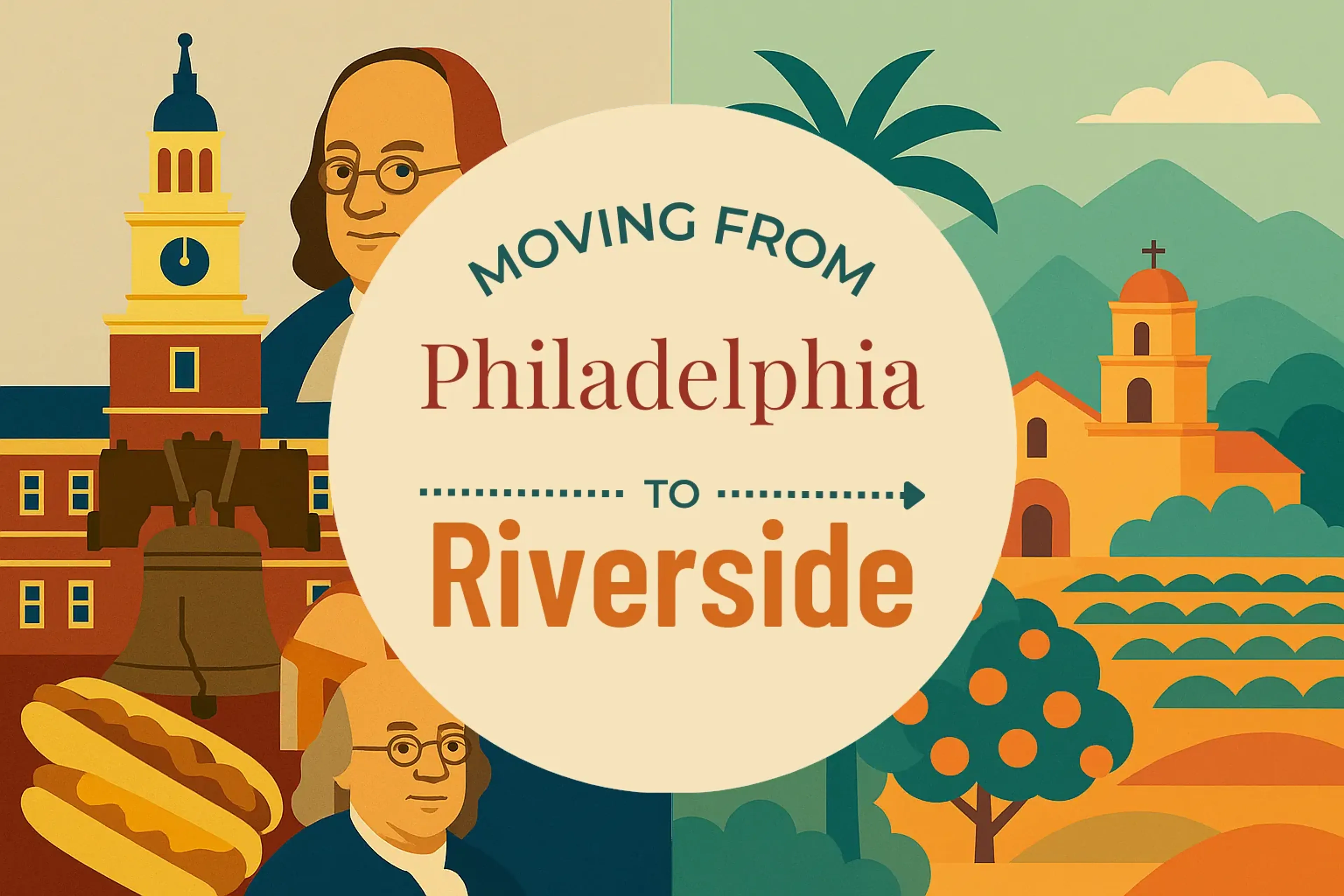 Side-by-side comparison of Philadelphia to Riverside moving companies