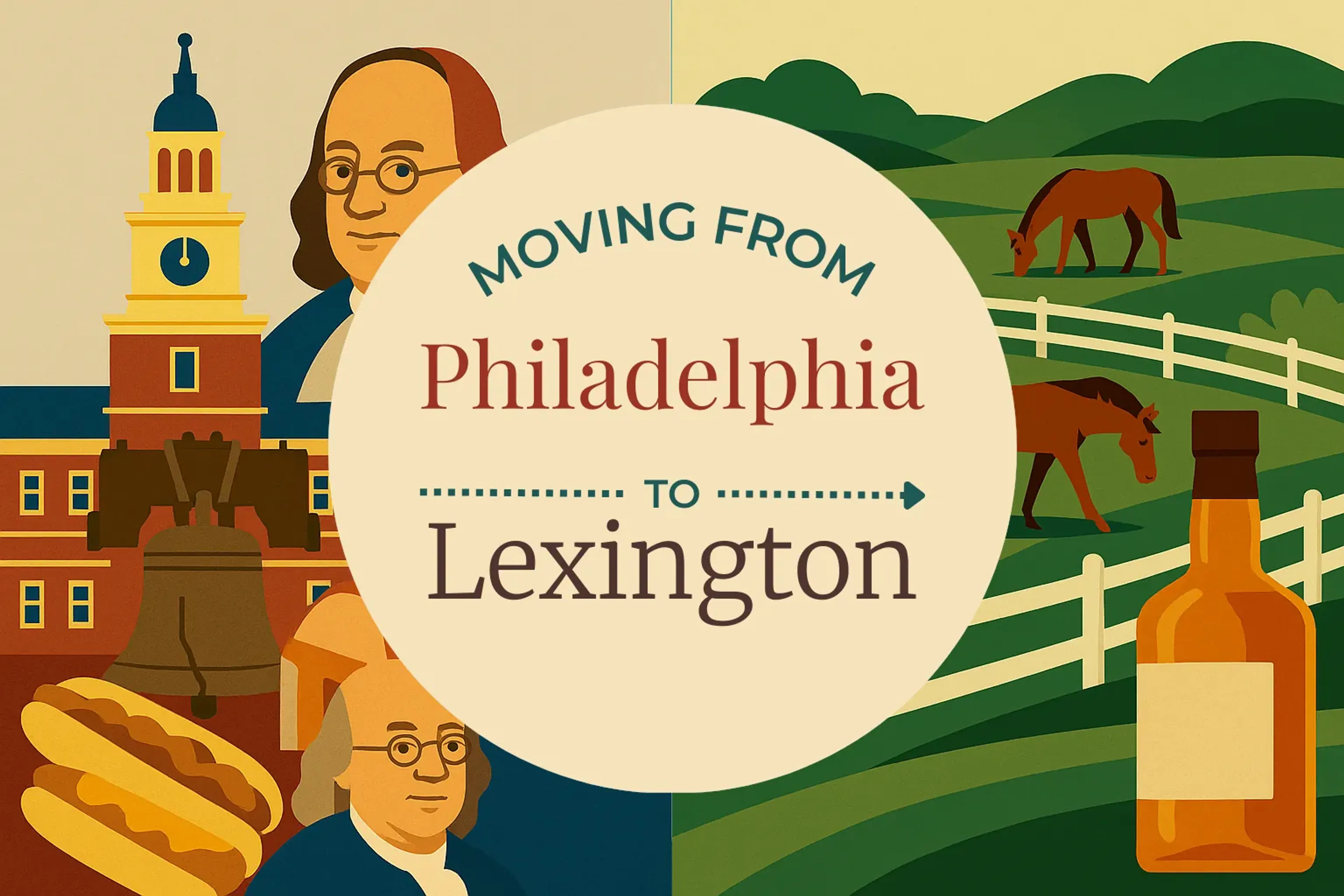 Side-by-side comparison of Philadelphia to Lexington moving companies