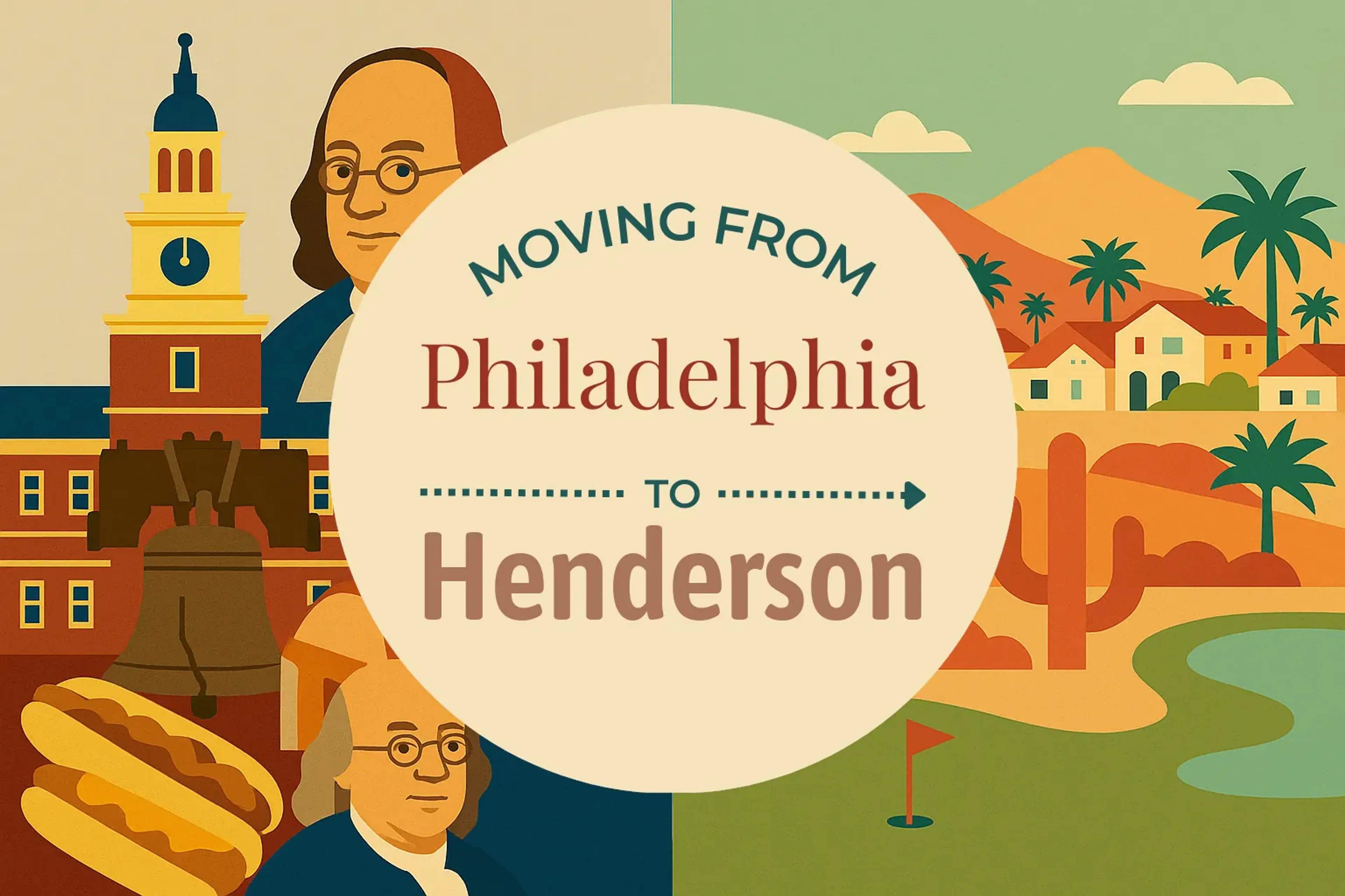 Side-by-side comparison of Philadelphia to Henderson moving companies