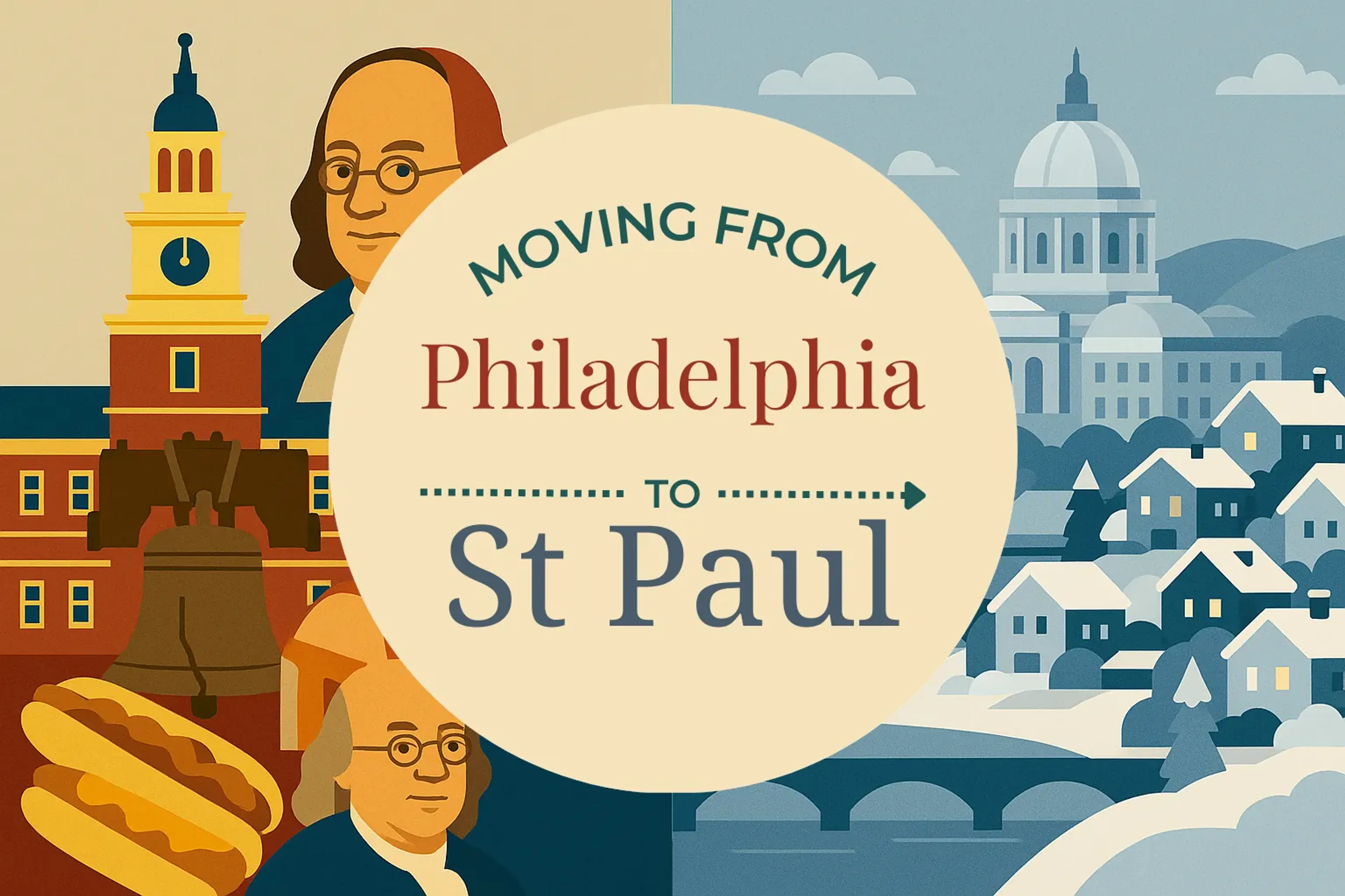 Side-by-side comparison of Philadelphia to St. Paul moving companies