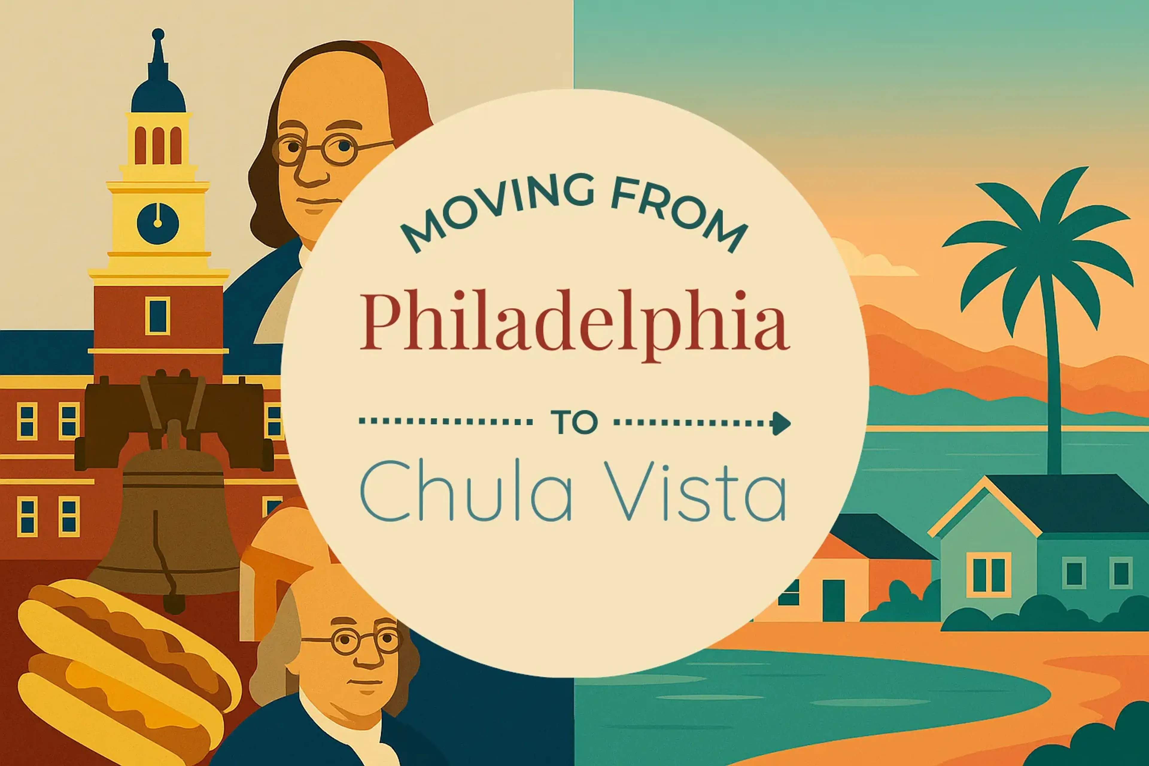 Side-by-side comparison of Philadelphia to Chula Vista moving companies